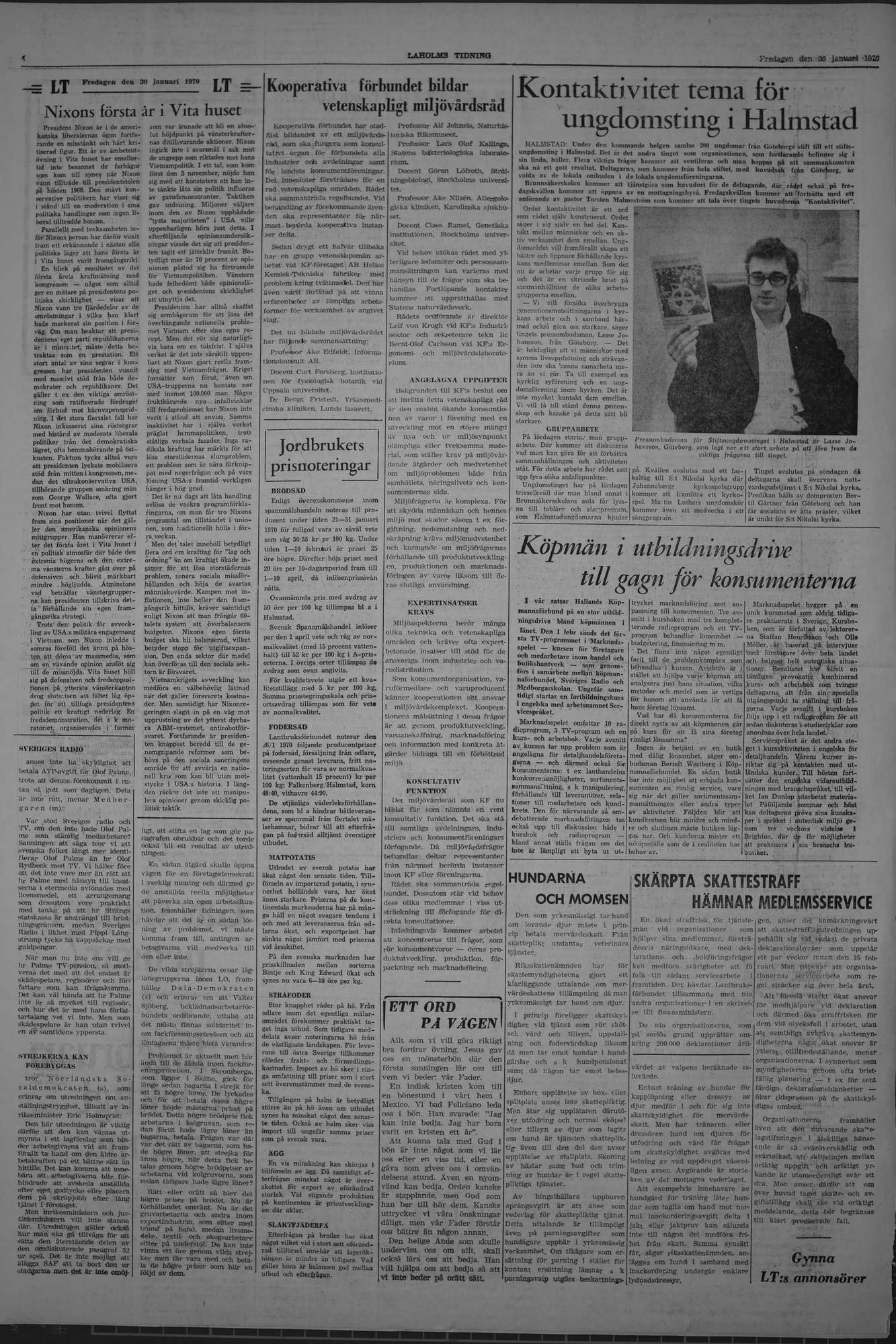 Laholms Tidning Fredag 30 januari 1970, sida 4