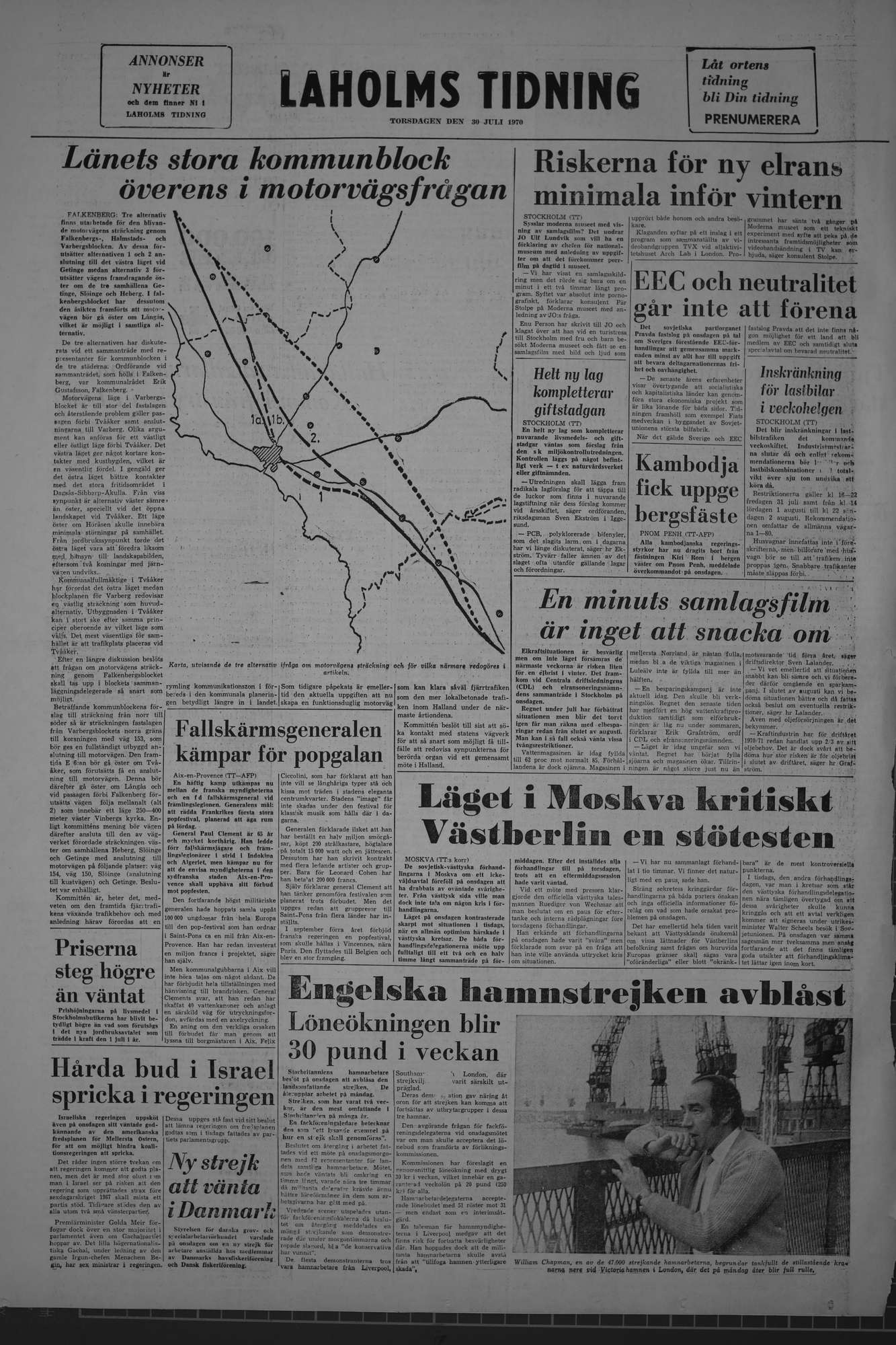 Laholms Tidning Torsdag 30 juli 1970, sida 8