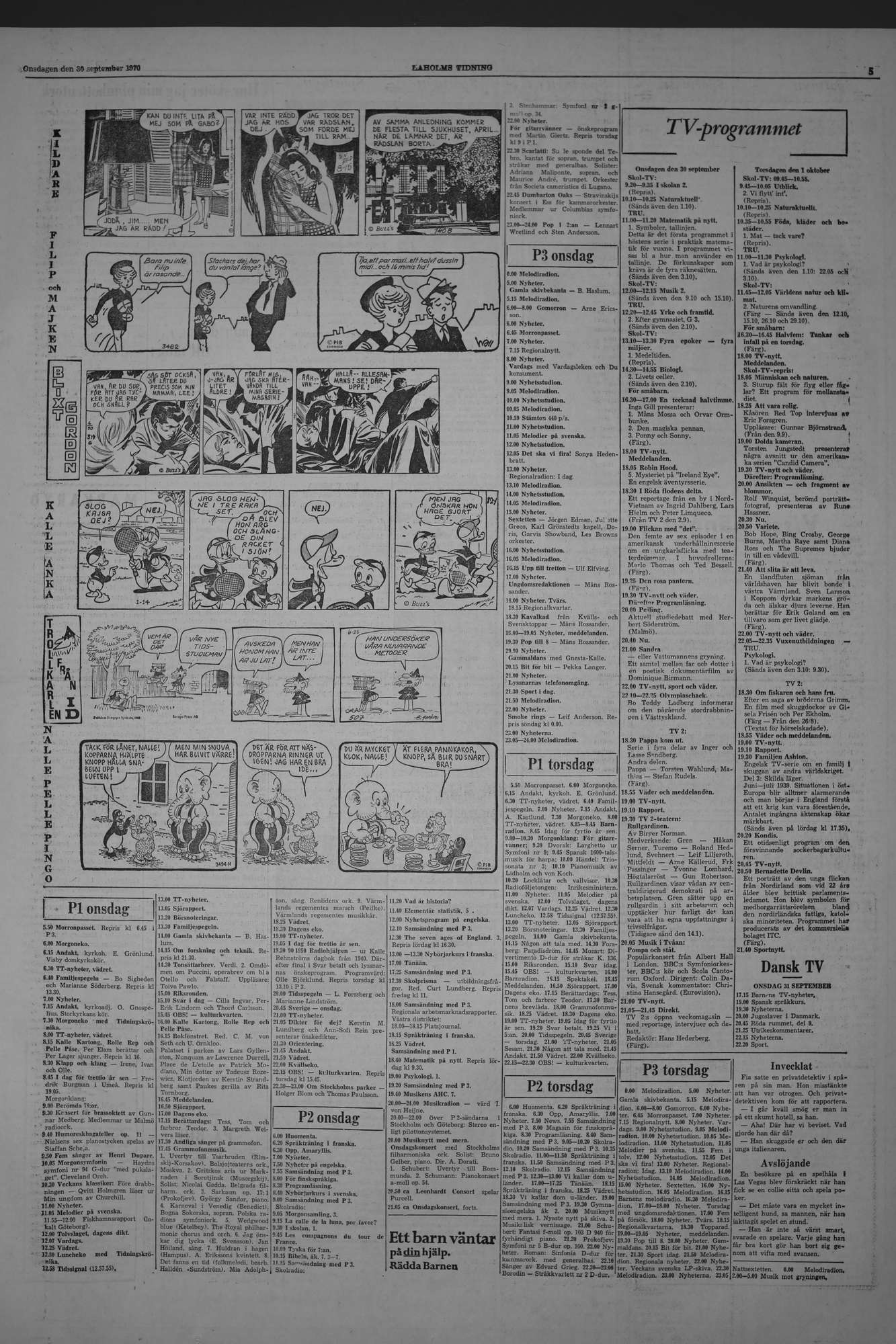Laholms Tidning Onsdag 30 september 1970, sida 5