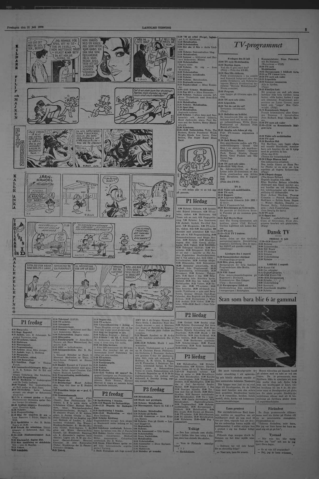 Laholms Tidning Fredag 31 juli 1970, sida 5