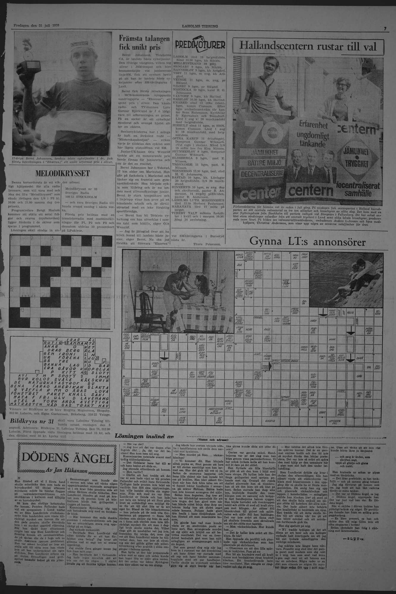 Laholms Tidning Fredag 31 juli 1970, sida 7
