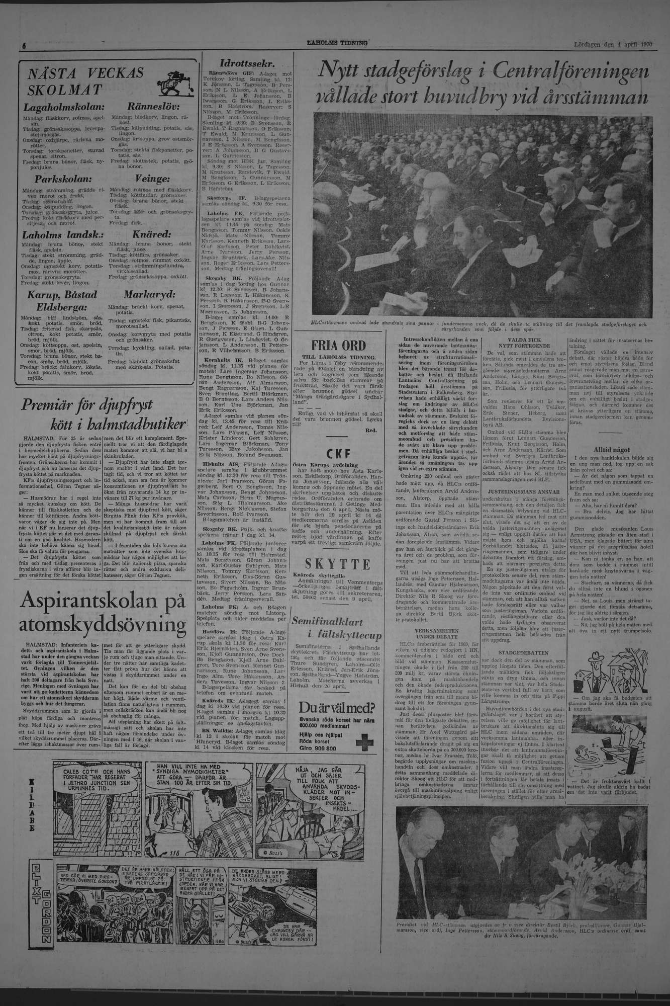 Laholms Tidning Lördag 4 april 1970, sida 6