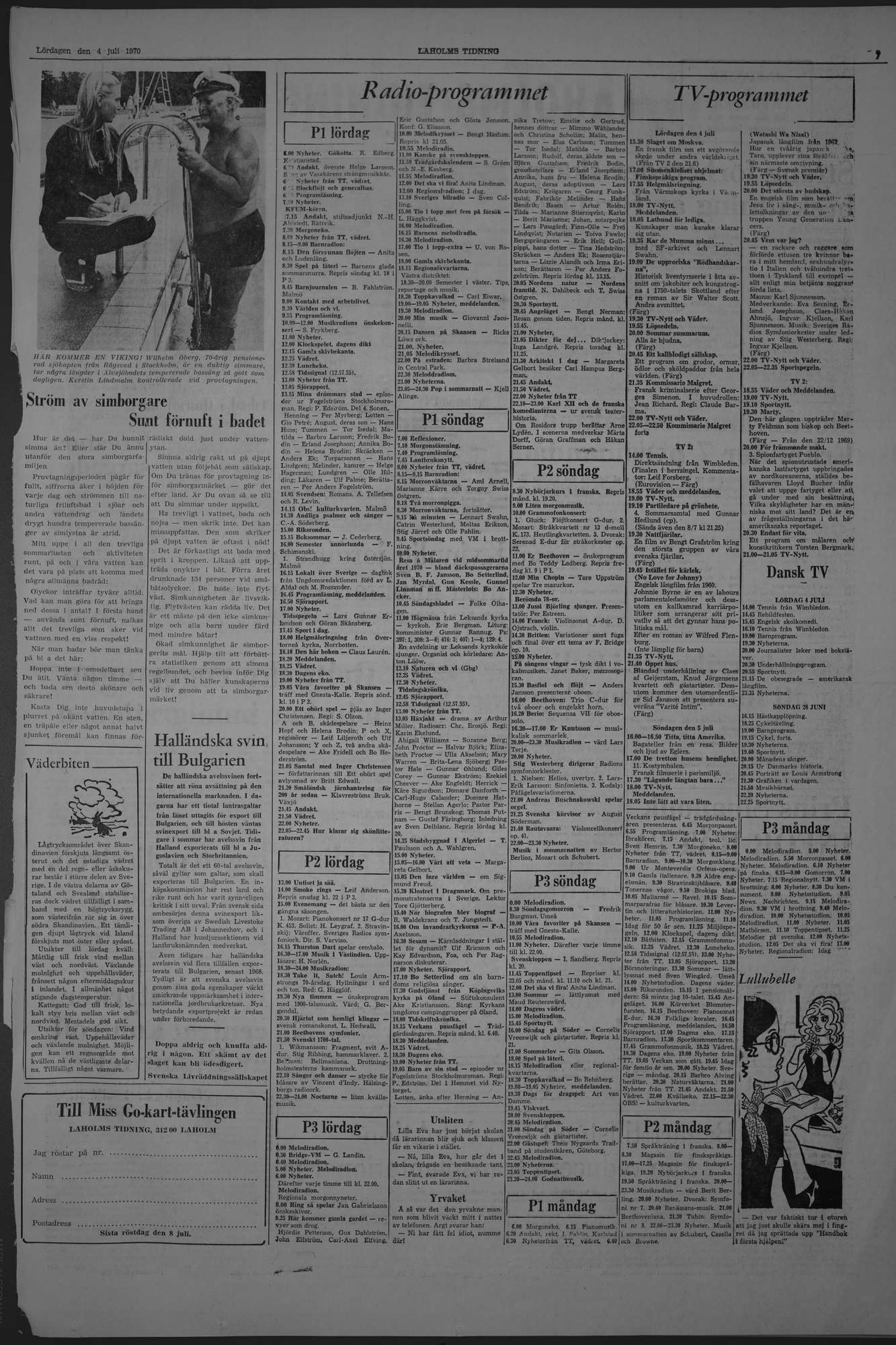 Laholms Tidning Lördag 4 juli 1970, sida 7