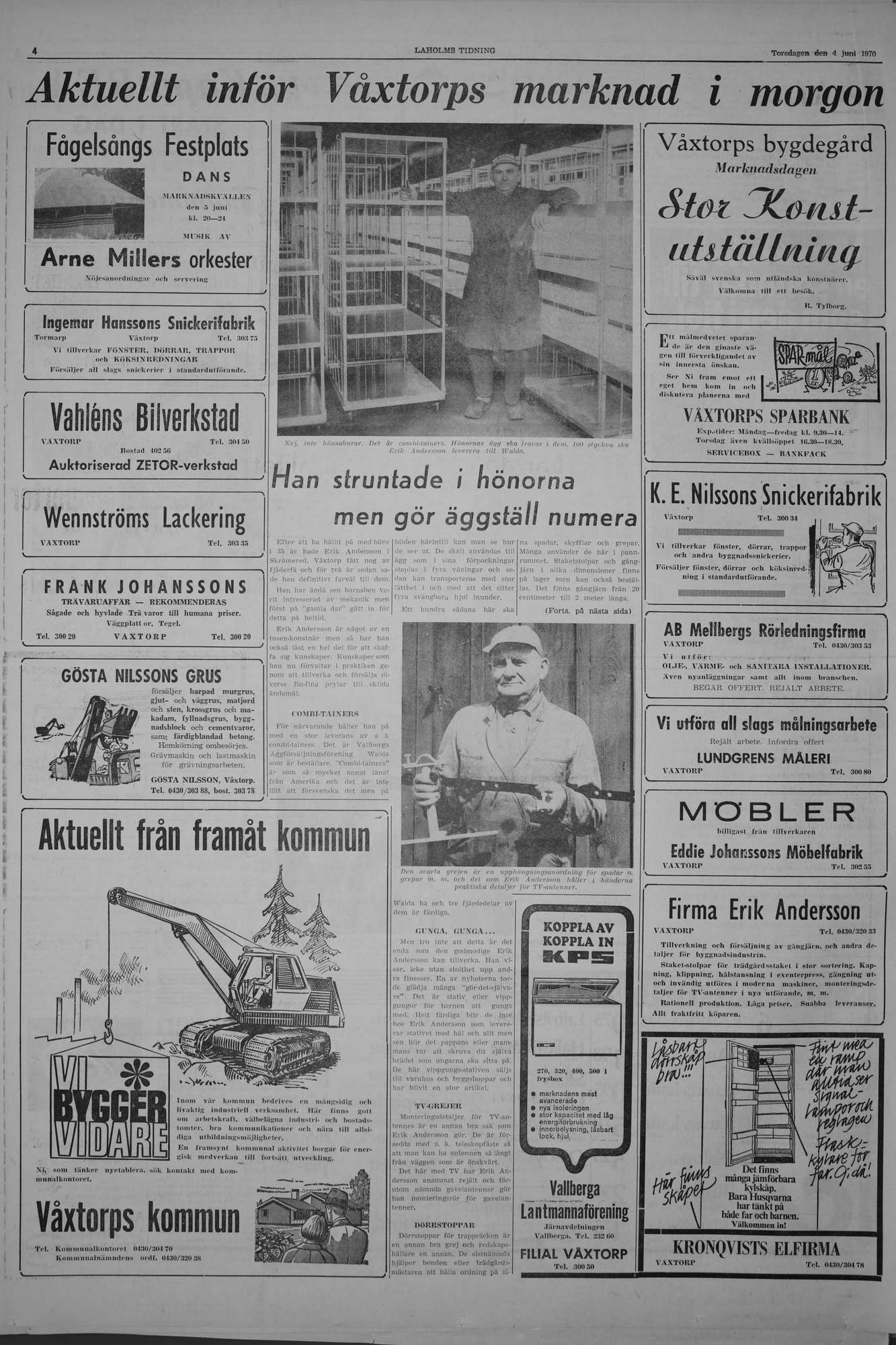 Laholms Tidning Torsdag 4 juni 1970, sida 4