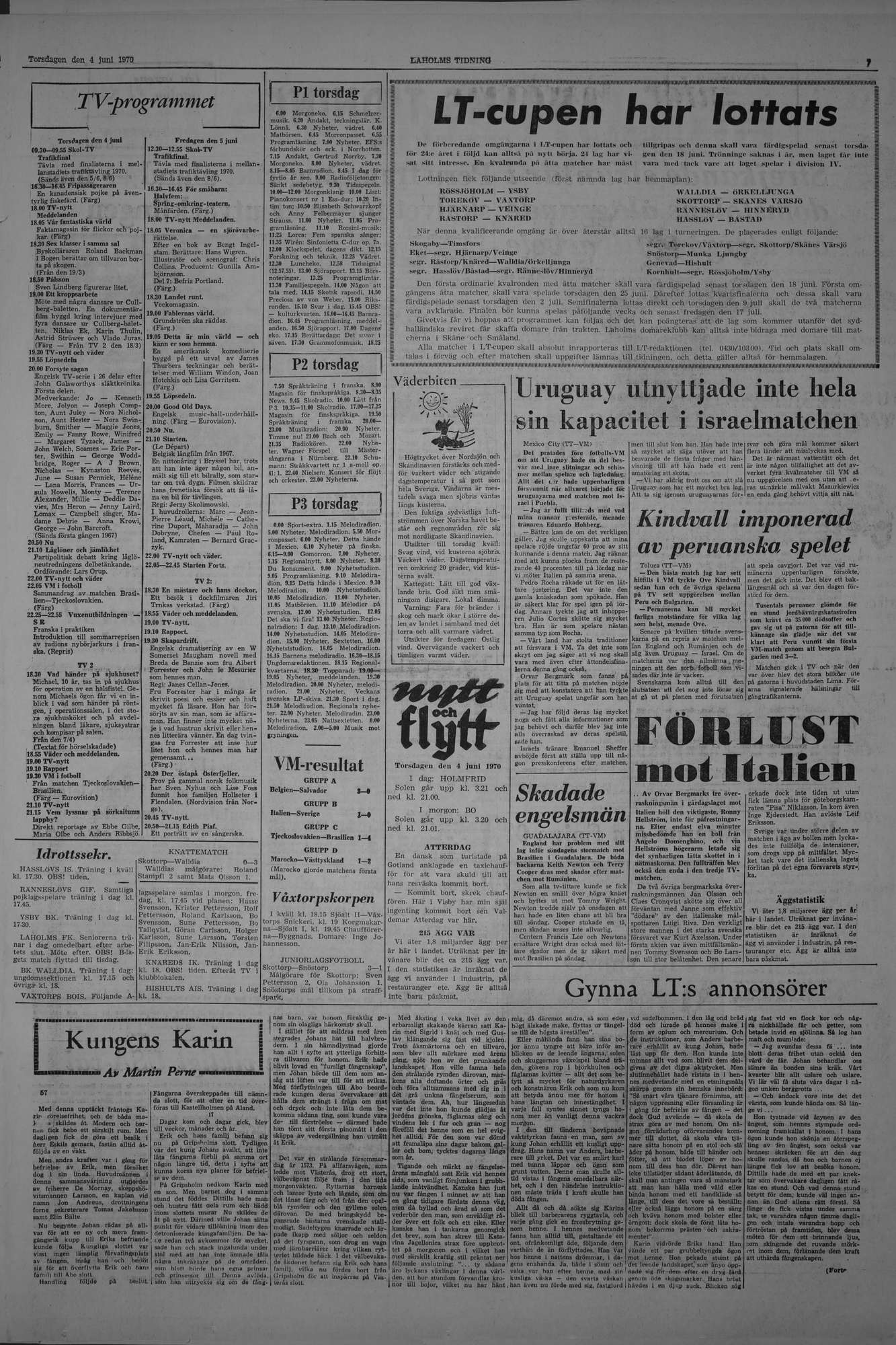 Laholms Tidning Torsdag 4 juni 1970, sida 7