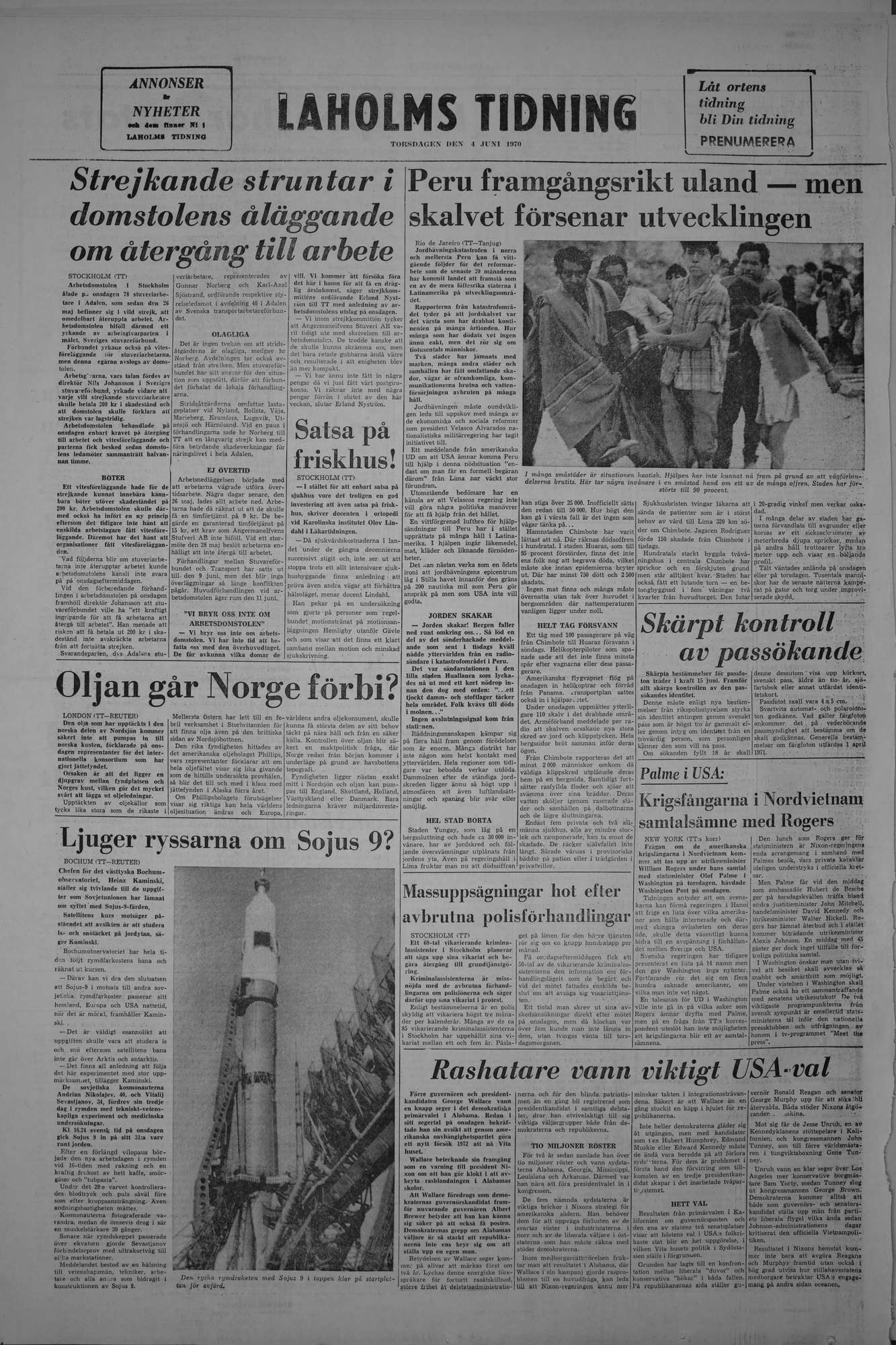 Laholms Tidning Torsdag 4 juni 1970, sida 8