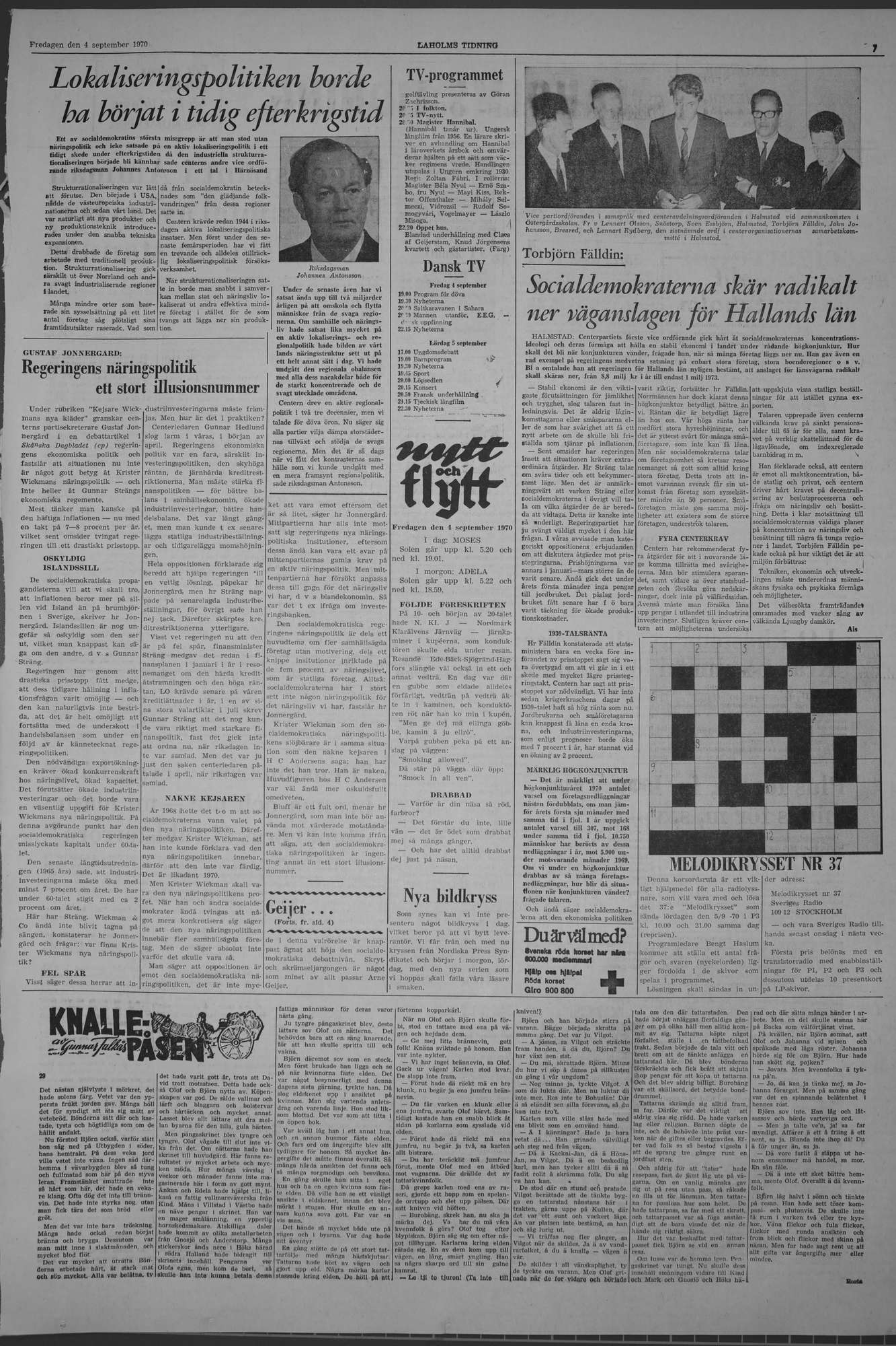 Laholms Tidning Fredag 4 september 1970, sida 7