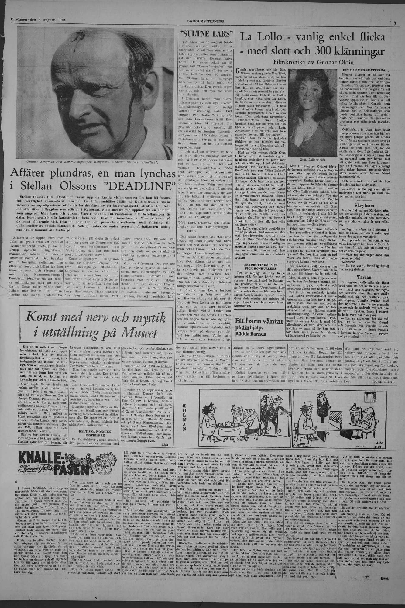 Laholms Tidning Onsdag 5 augusti 1970, sida 7