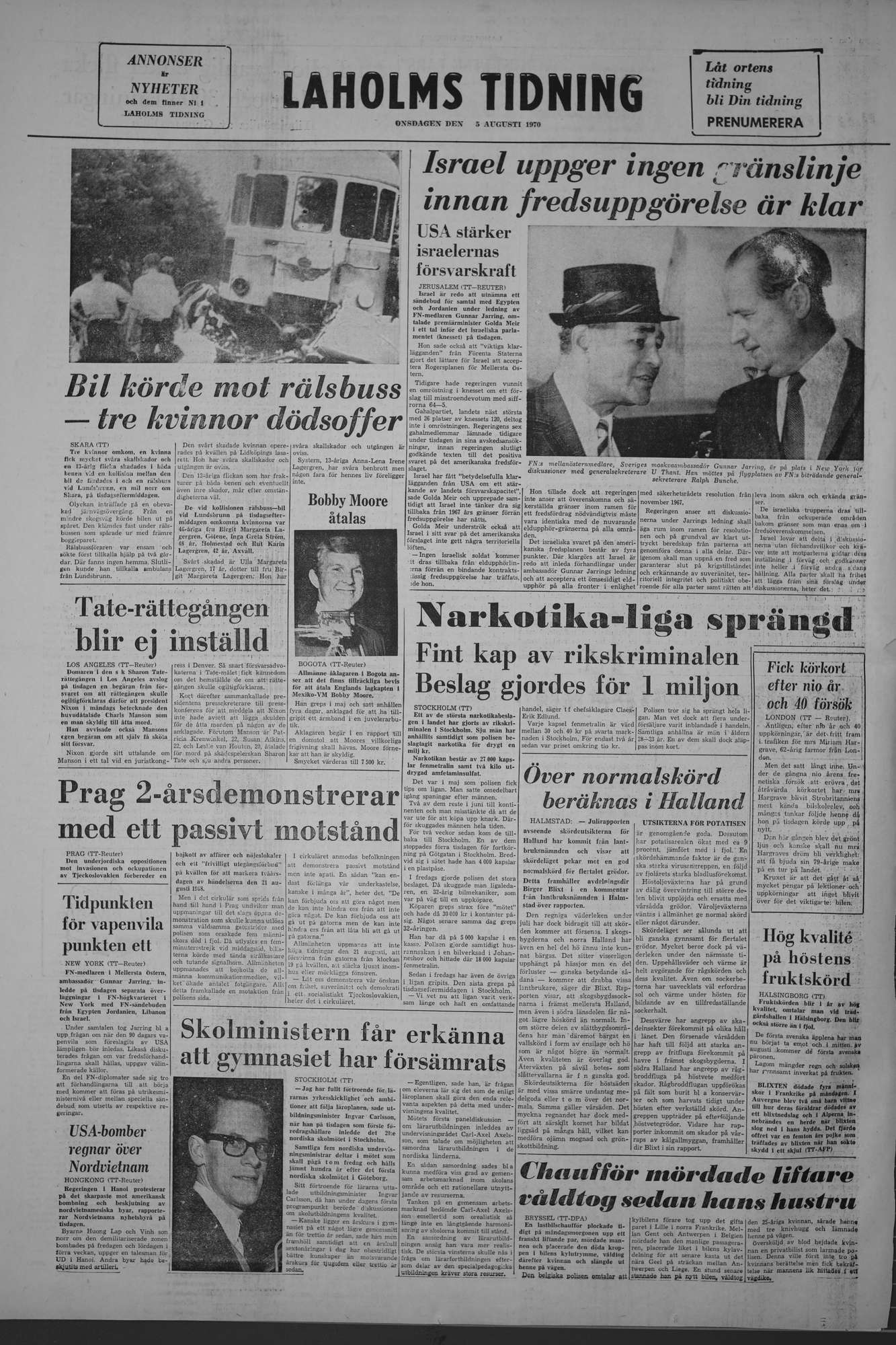 Laholms Tidning Onsdag 5 augusti 1970, sida 8