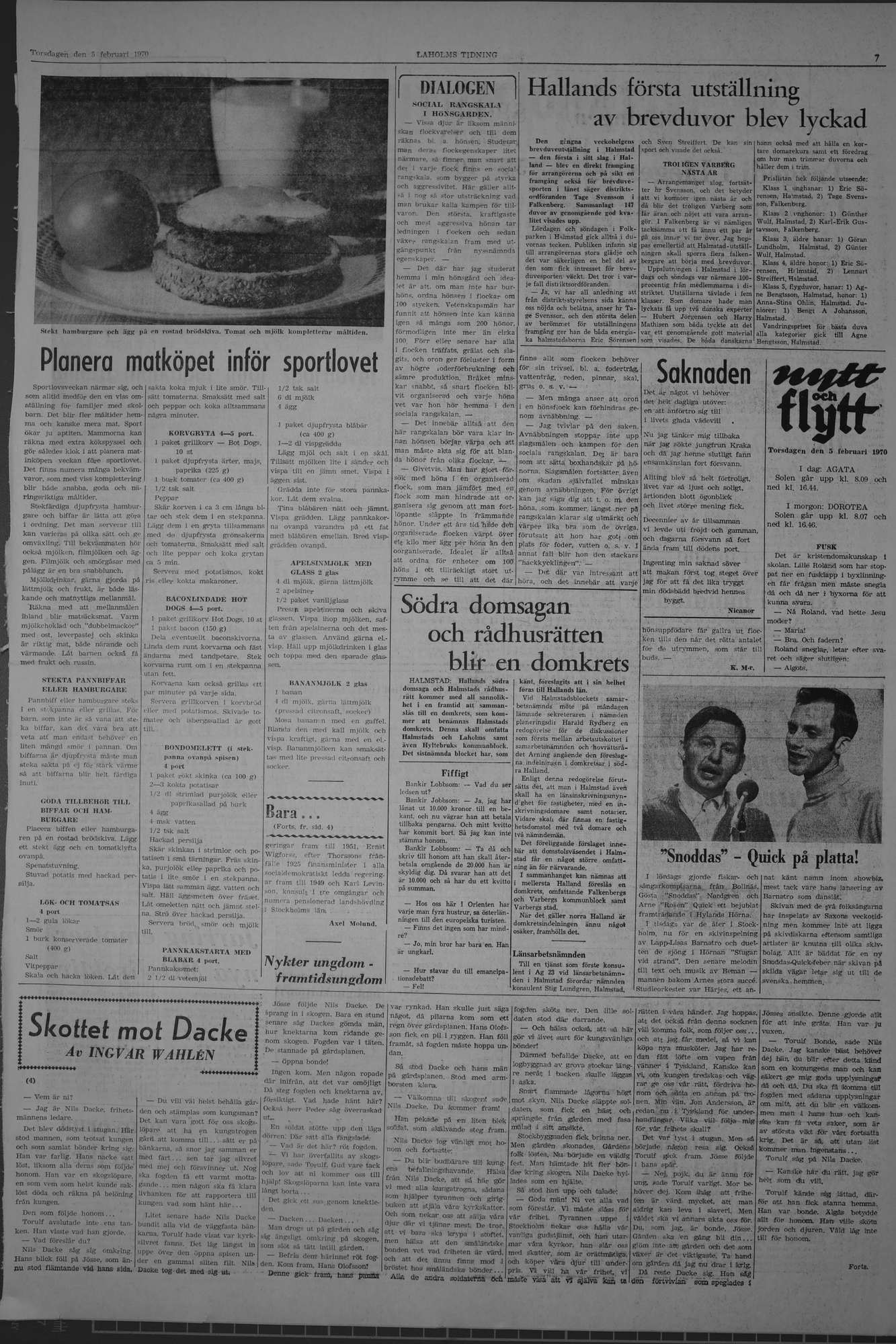 Laholms Tidning Torsdag 5 februari 1970, sida 7