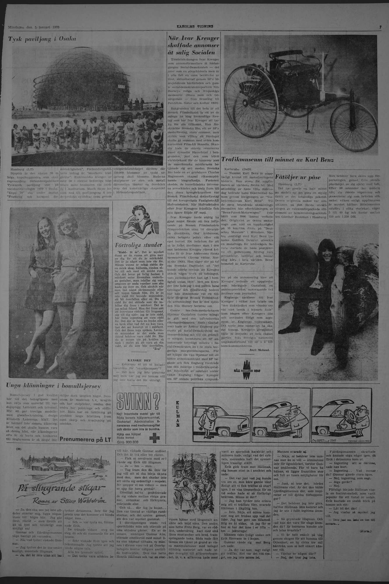 Laholms Tidning Måndag 5 januari 1970, sida 7