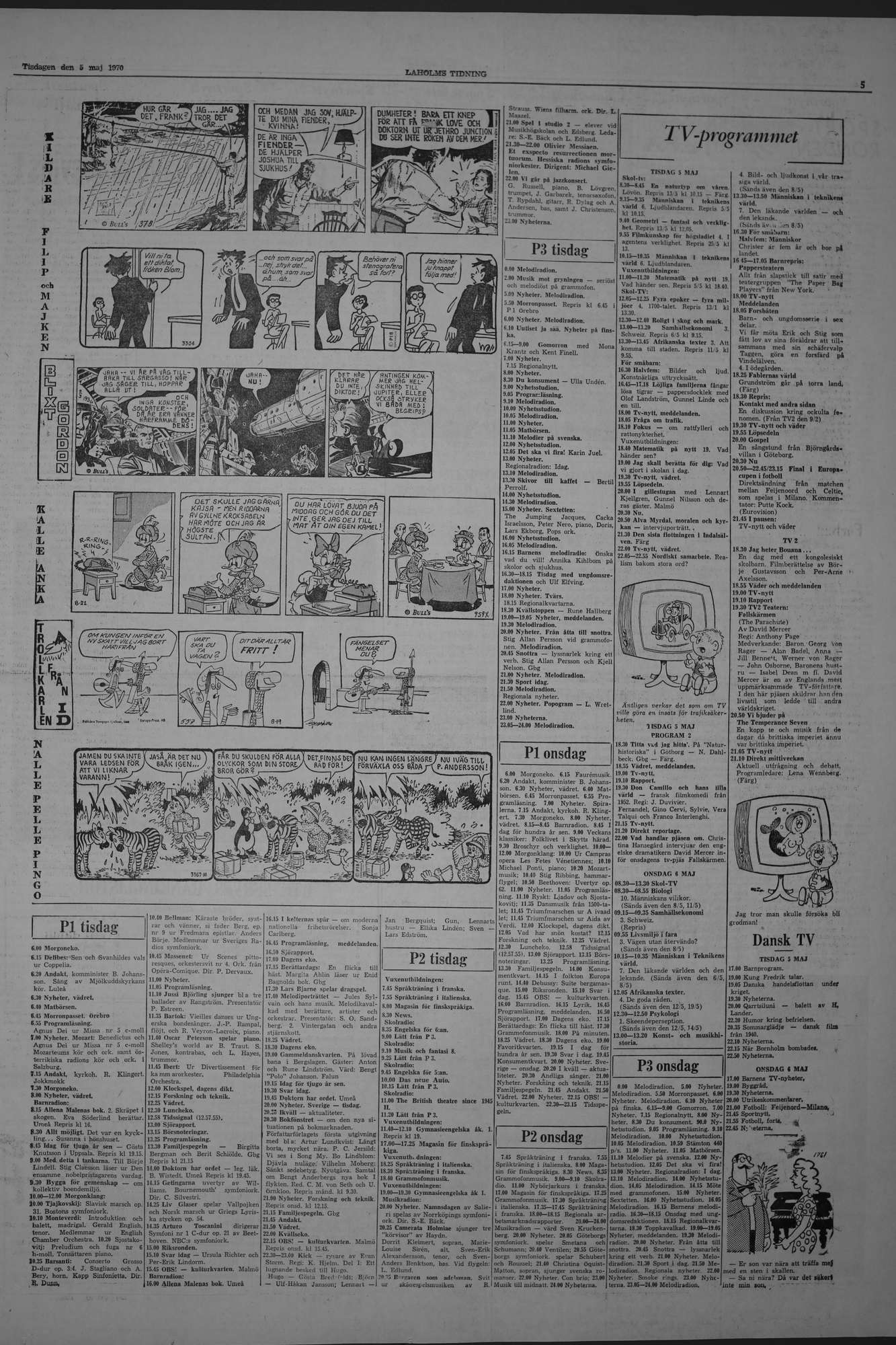 Laholms Tidning Tisdag 5 maj 1970, sida 5