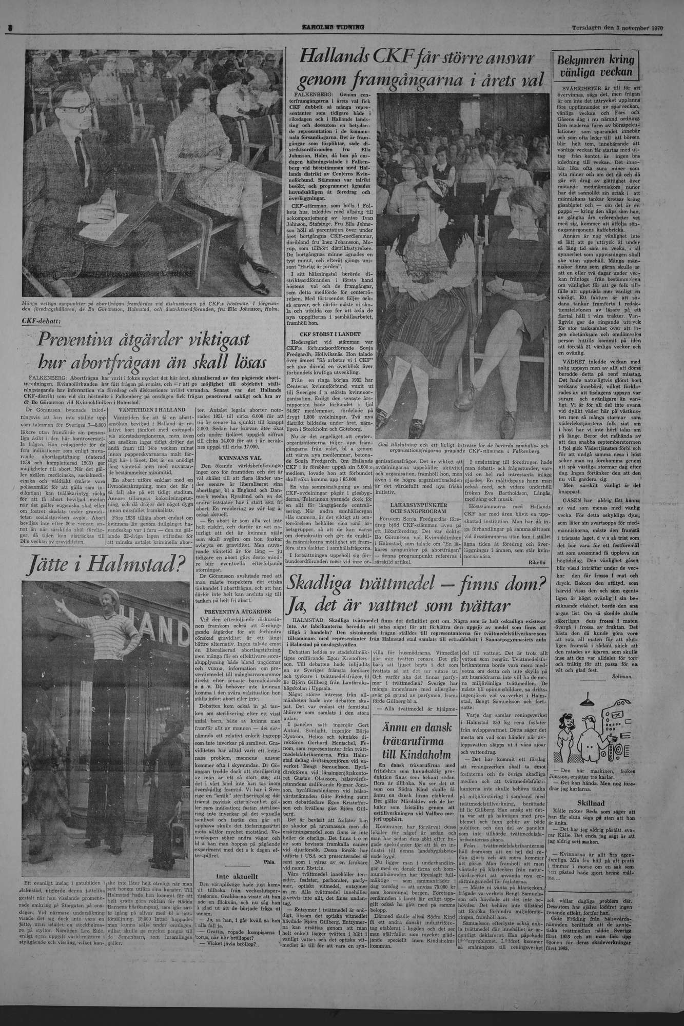 Laholms Tidning Torsdag 5 november 1970, sida 6