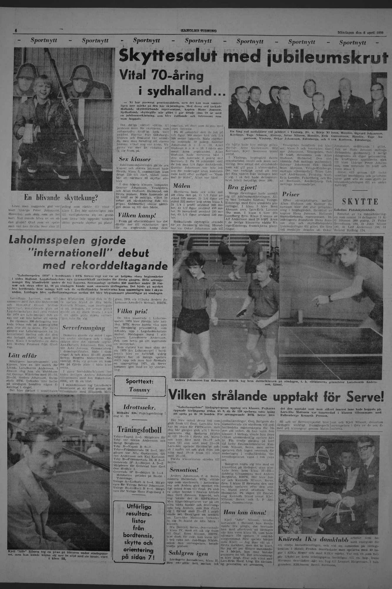 Laholms Tidning Måndag 6 april 1970, sida 6
