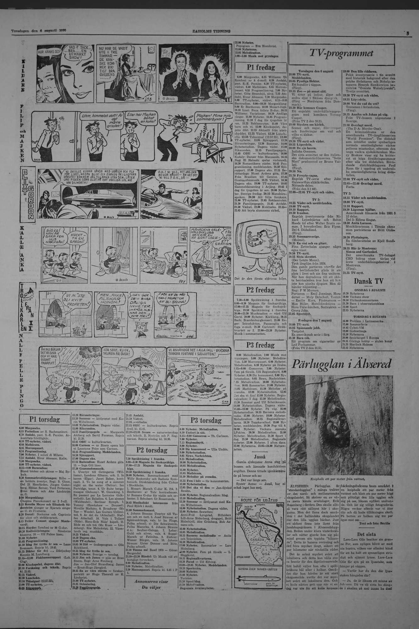 Laholms Tidning Torsdag 6 augusti 1970, sida 5