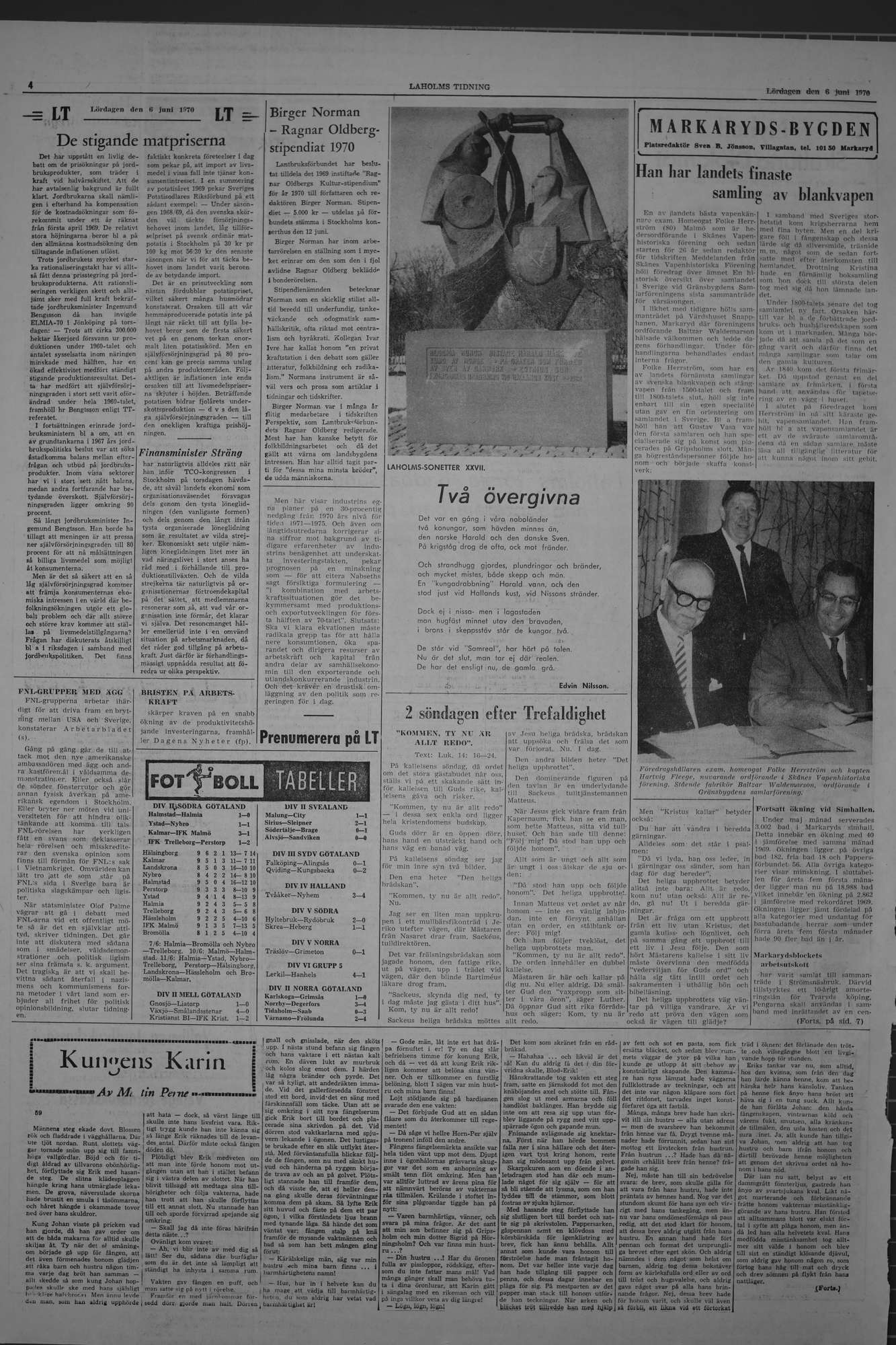 Laholms Tidning Lördag 6 juni 1970, sida 3