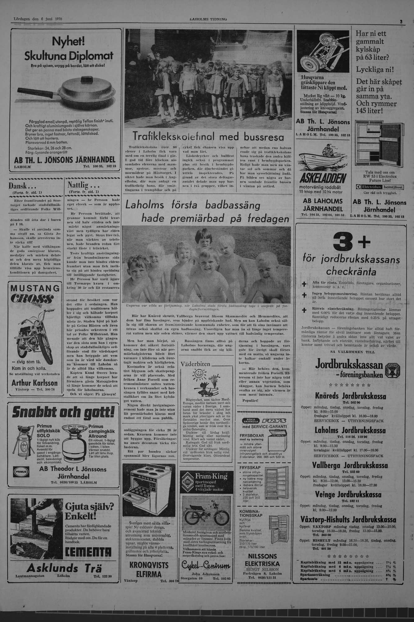 Laholms Tidning Lördag 6 juni 1970, sida 4