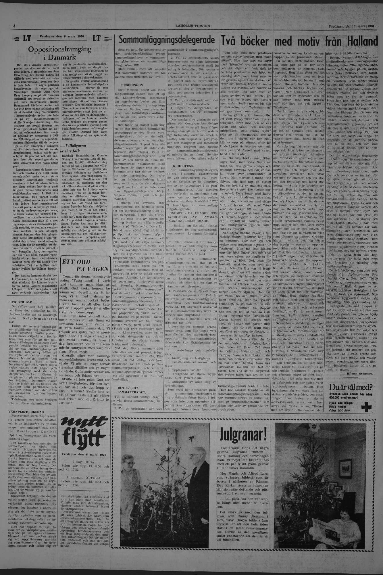 Laholms Tidning Fredag 6 mars 1970, sida 4