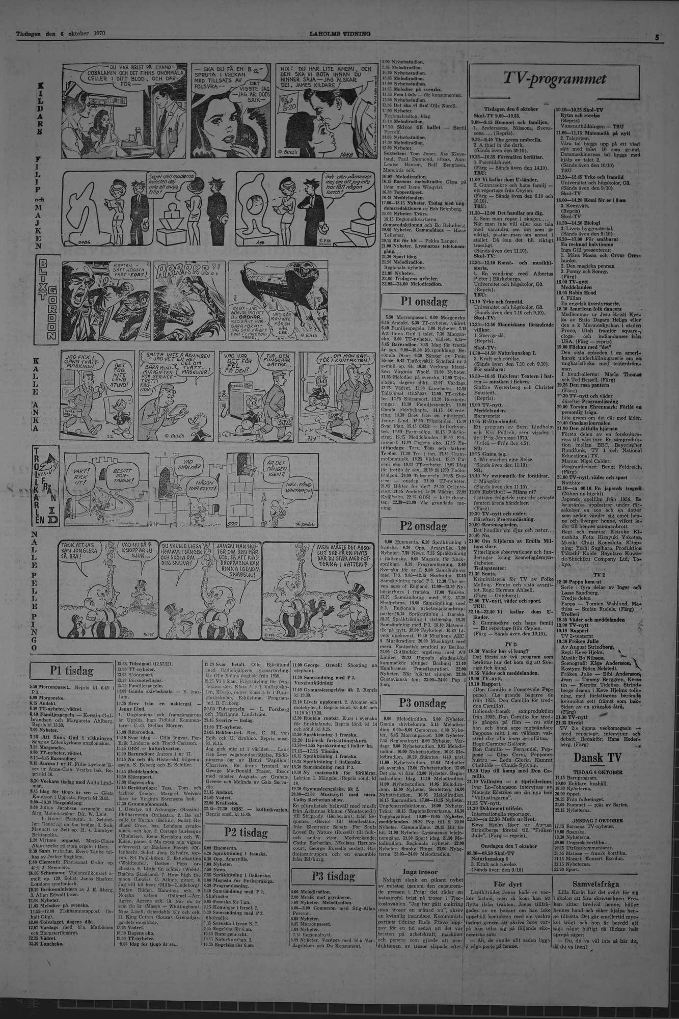 Laholms Tidning Tisdag 6 oktober 1970, sida 5
