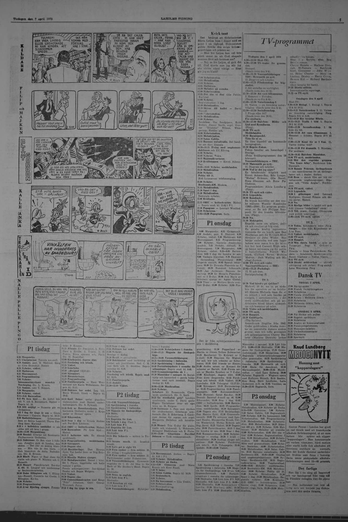 Laholms Tidning Tisdag 7 april 1970, sida 5