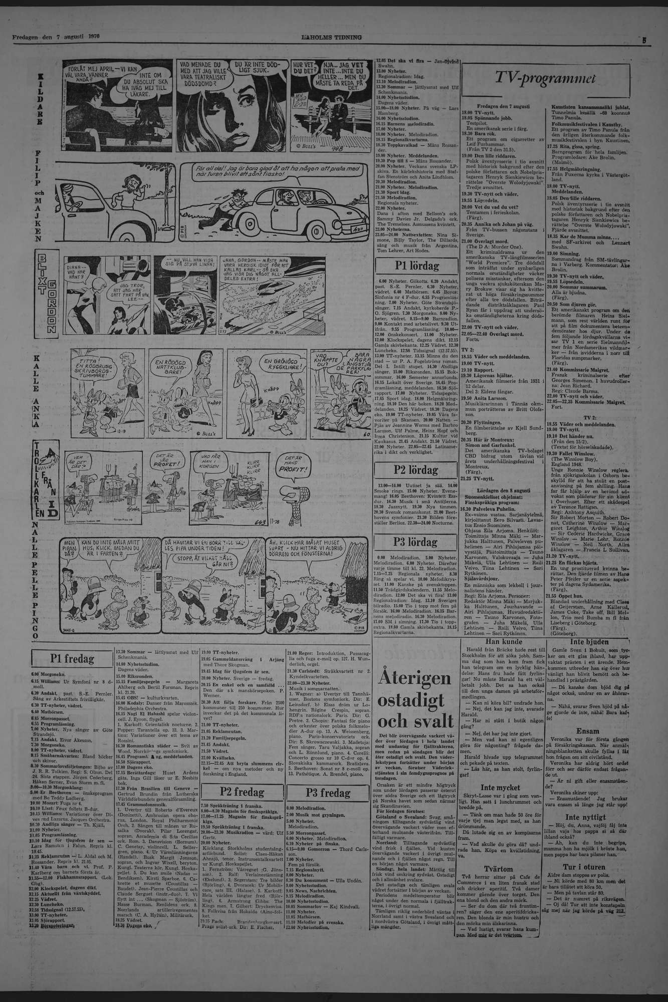 Laholms Tidning Fredag 7 augusti 1970, sida 5