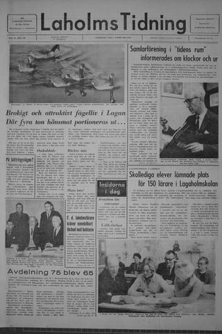 Förstasidan, Lördag 7 februari 1970
