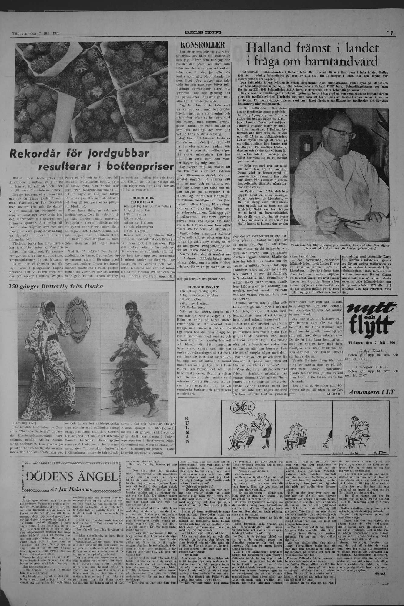 Laholms Tidning Tisdag 7 juli 1970, sida 7