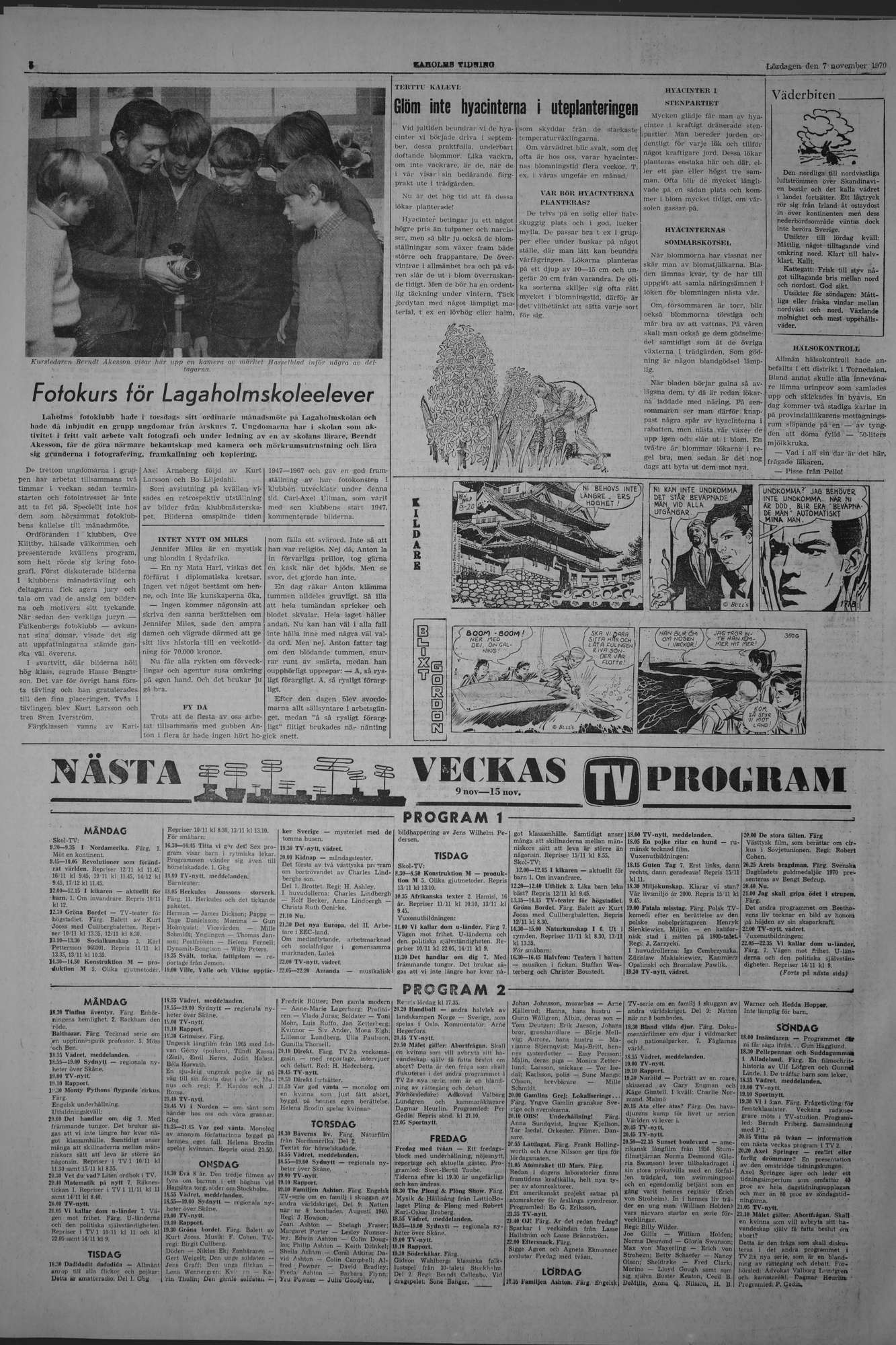 Laholms Tidning Lördag 7 november 1970, sida 6