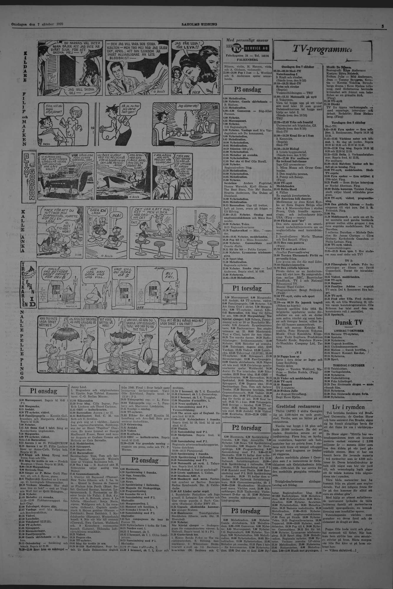 Laholms Tidning Onsdag 7 oktober 1970, sida 5