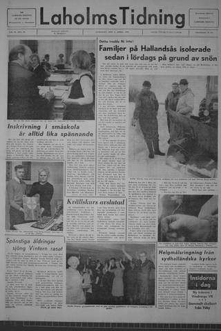Förstasidan, Onsdag 8 april 1970