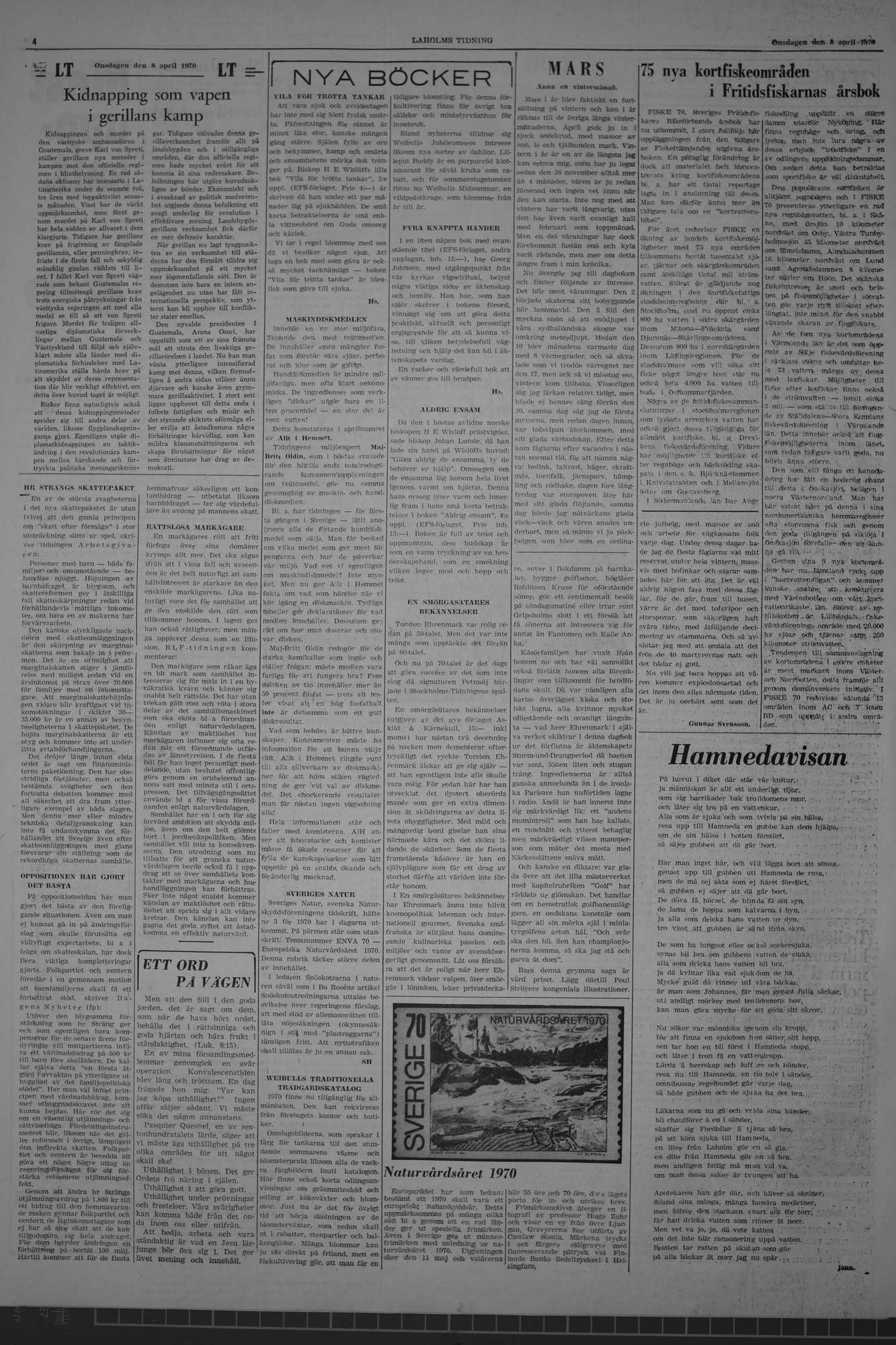 Laholms Tidning Onsdag 8 april 1970, sida 4