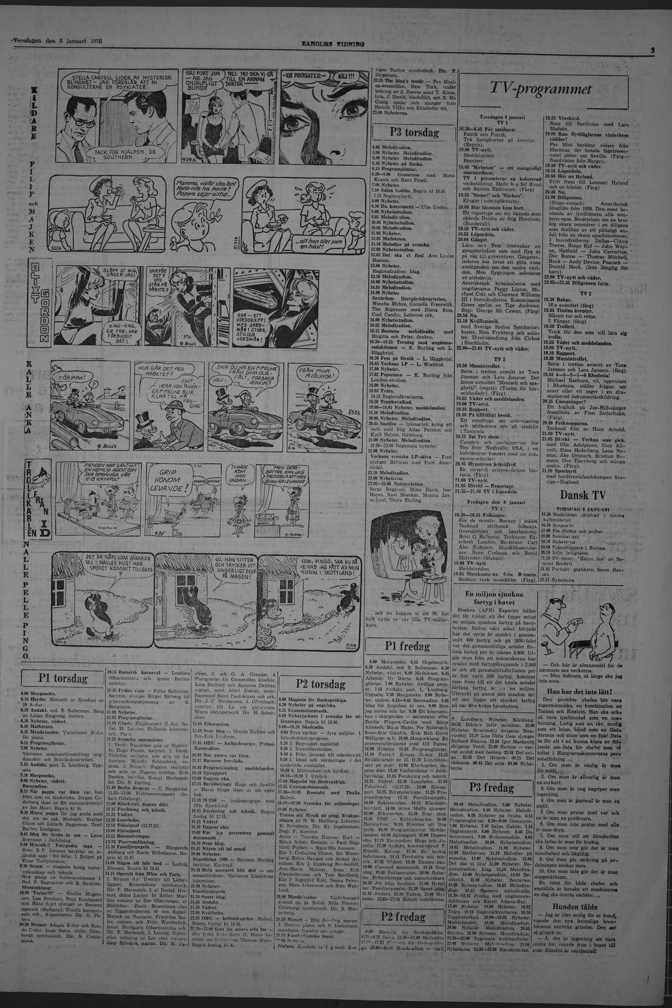 Laholms Tidning Torsdag 8 januari 1970, sida 5