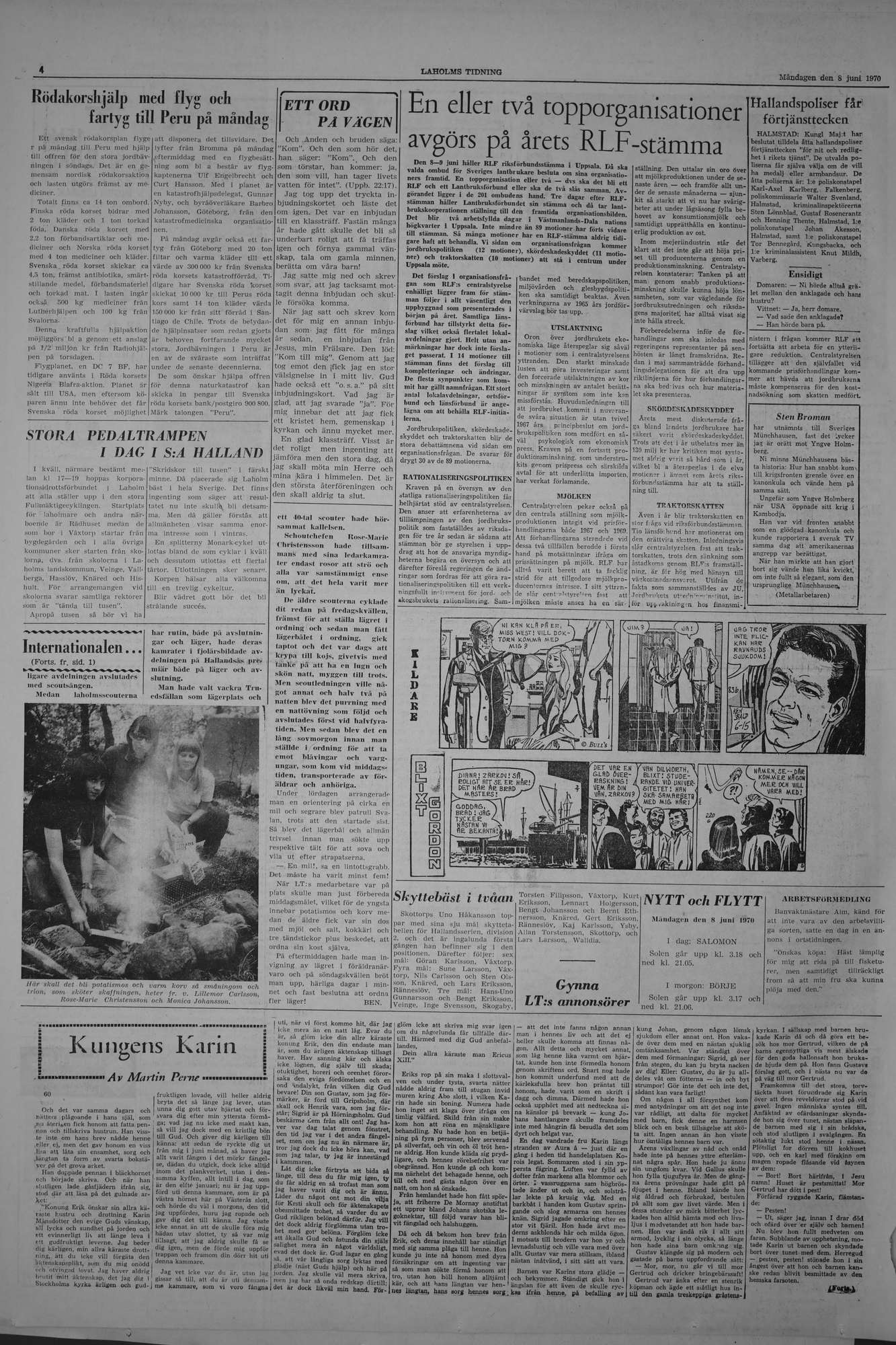 Laholms Tidning Måndag 8 juni 1970, sida 4