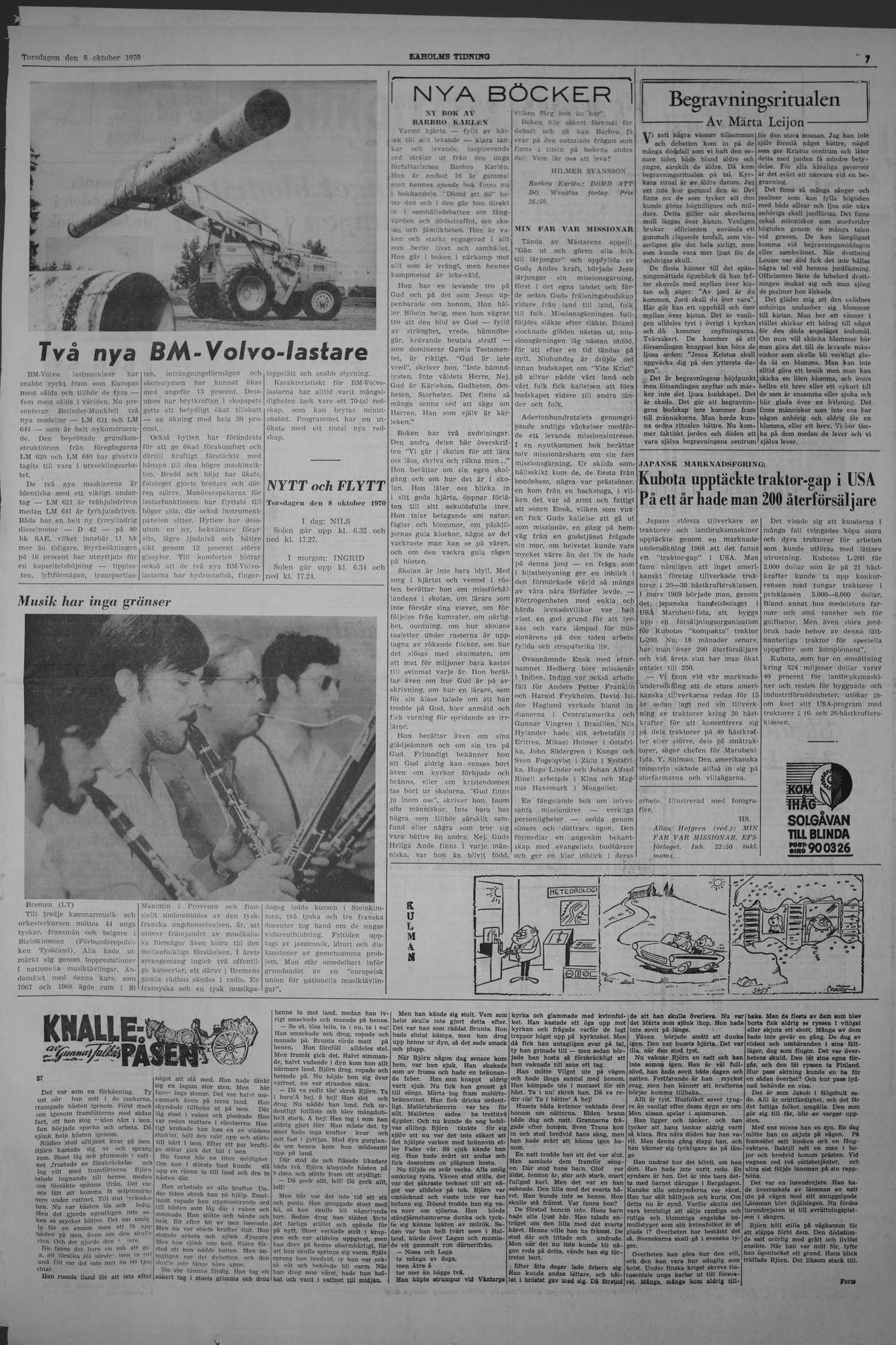 Laholms Tidning Torsdag 8 oktober 1970, sida 7
