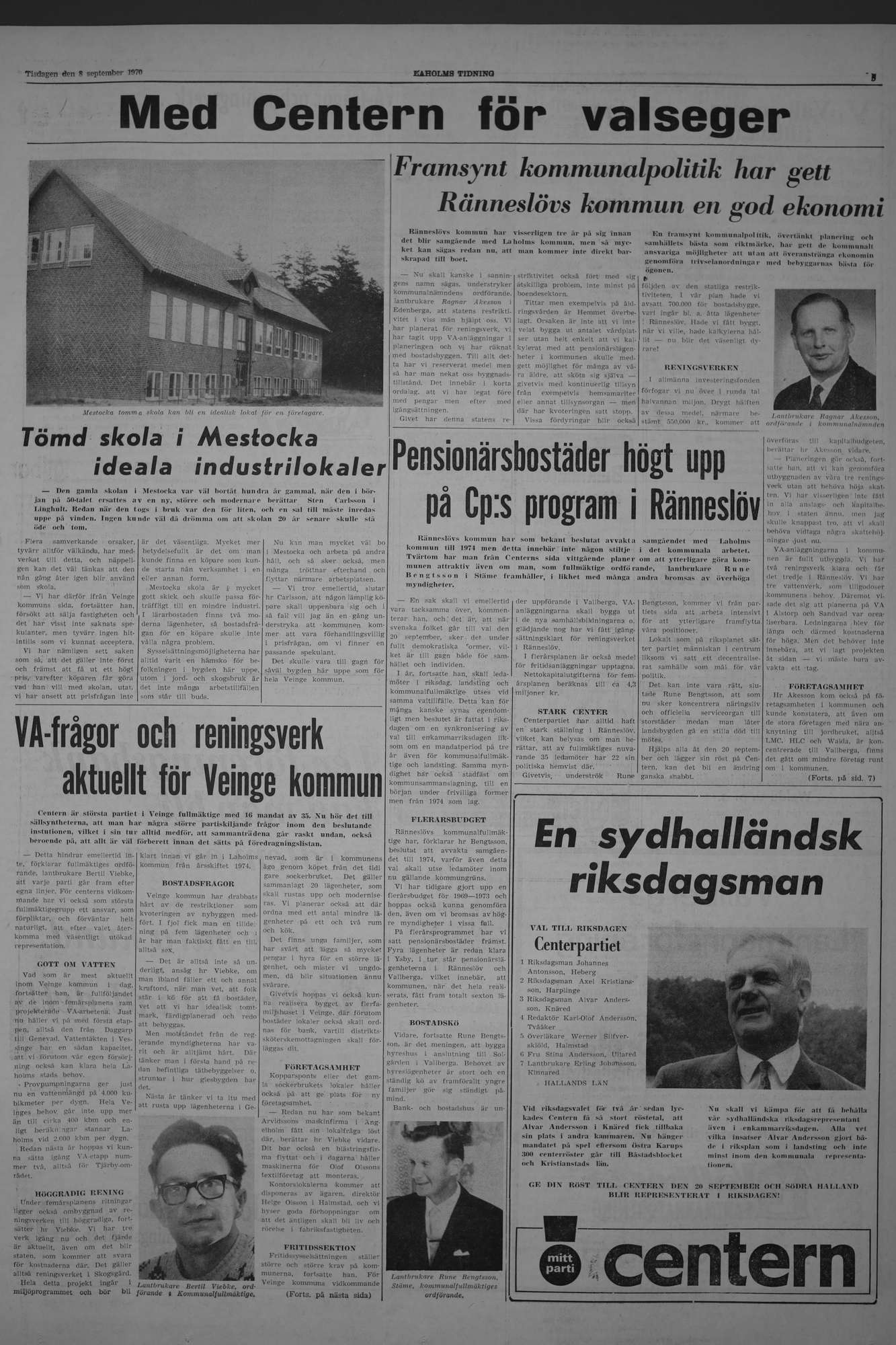 Laholms Tidning Tisdag 8 september 1970, sida 5