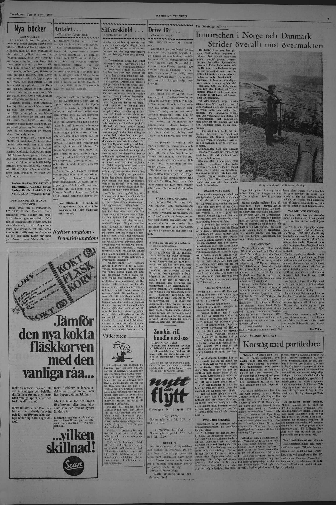 Laholms Tidning Torsdag 9 april 1970, sida 7