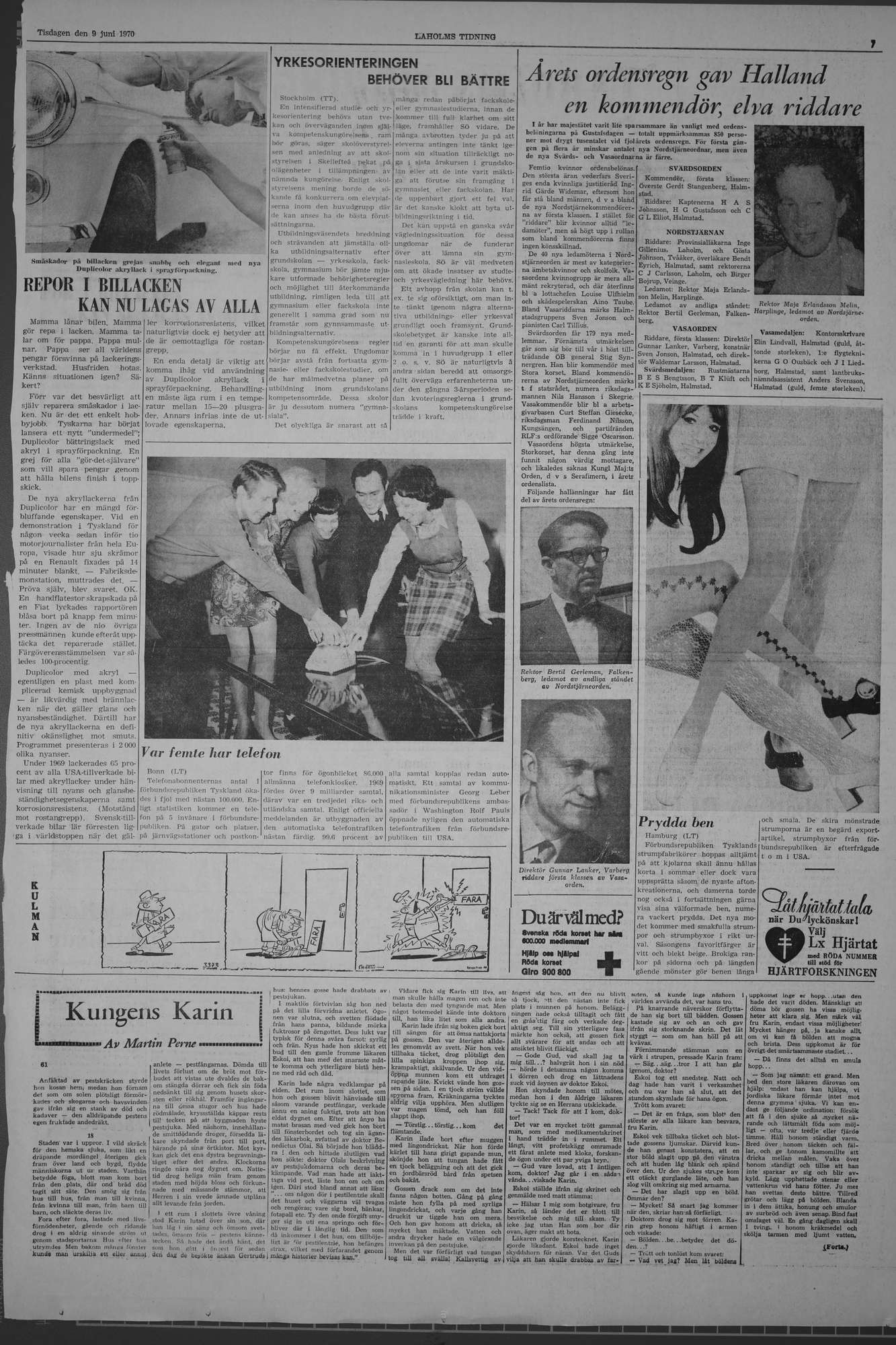 Laholms Tidning Tisdag 9 juni 1970, sida 7