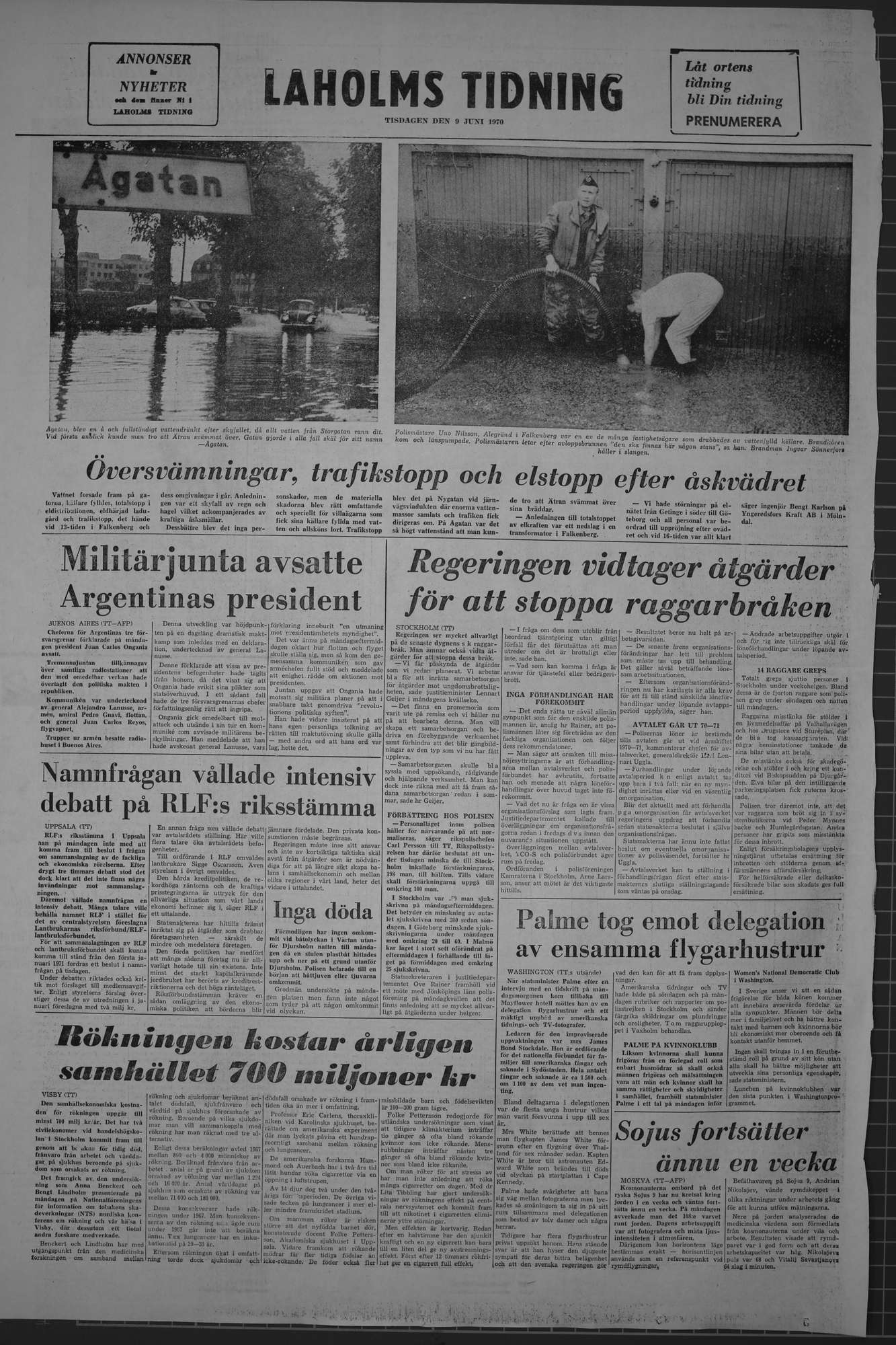Laholms Tidning Tisdag 9 juni 1970, sida 8