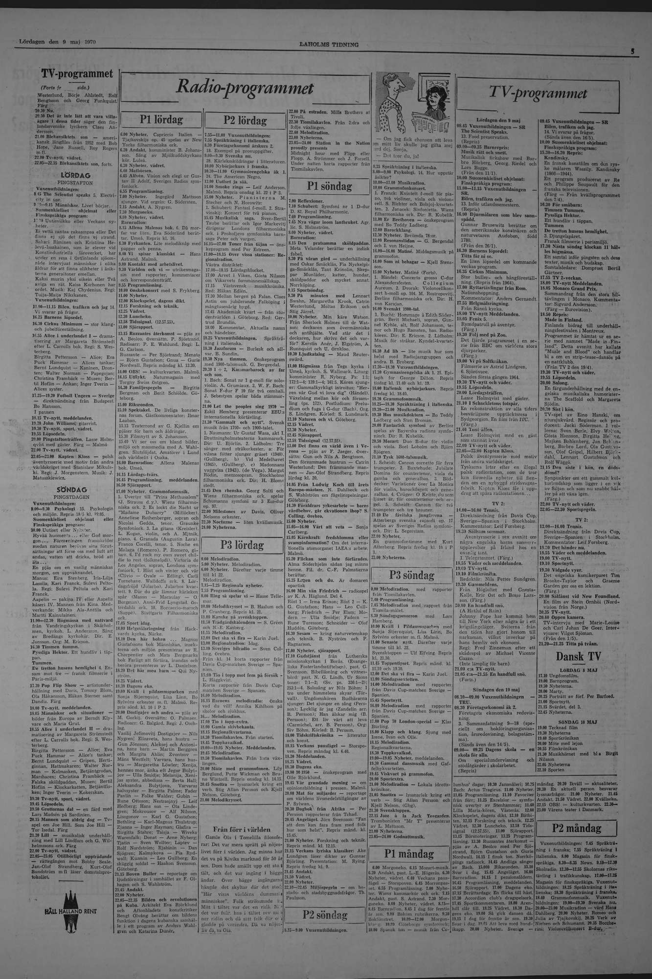 Laholms Tidning Lördag 9 maj 1970, sida 5