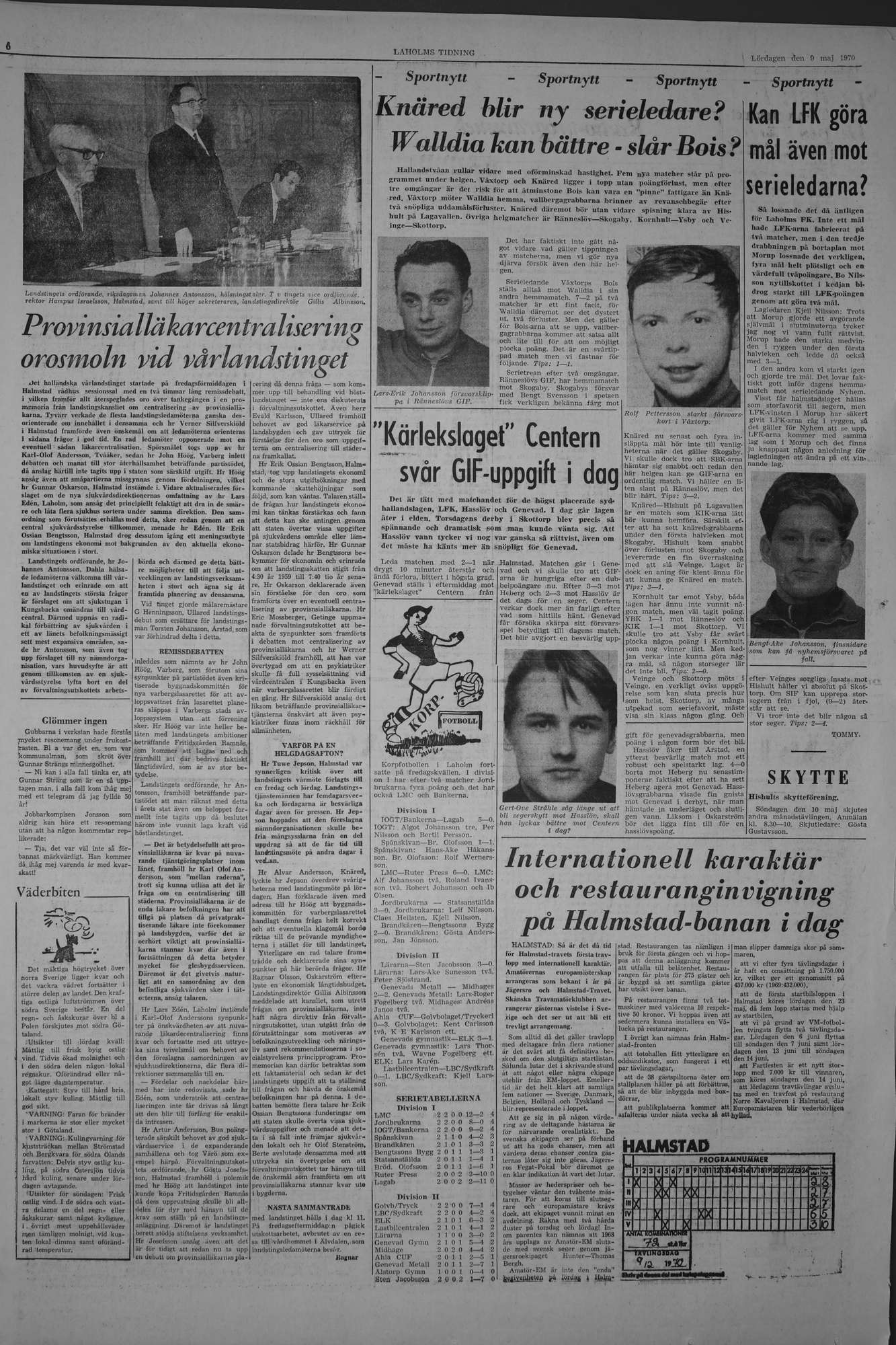 Laholms Tidning Lördag 9 maj 1970, sida 6