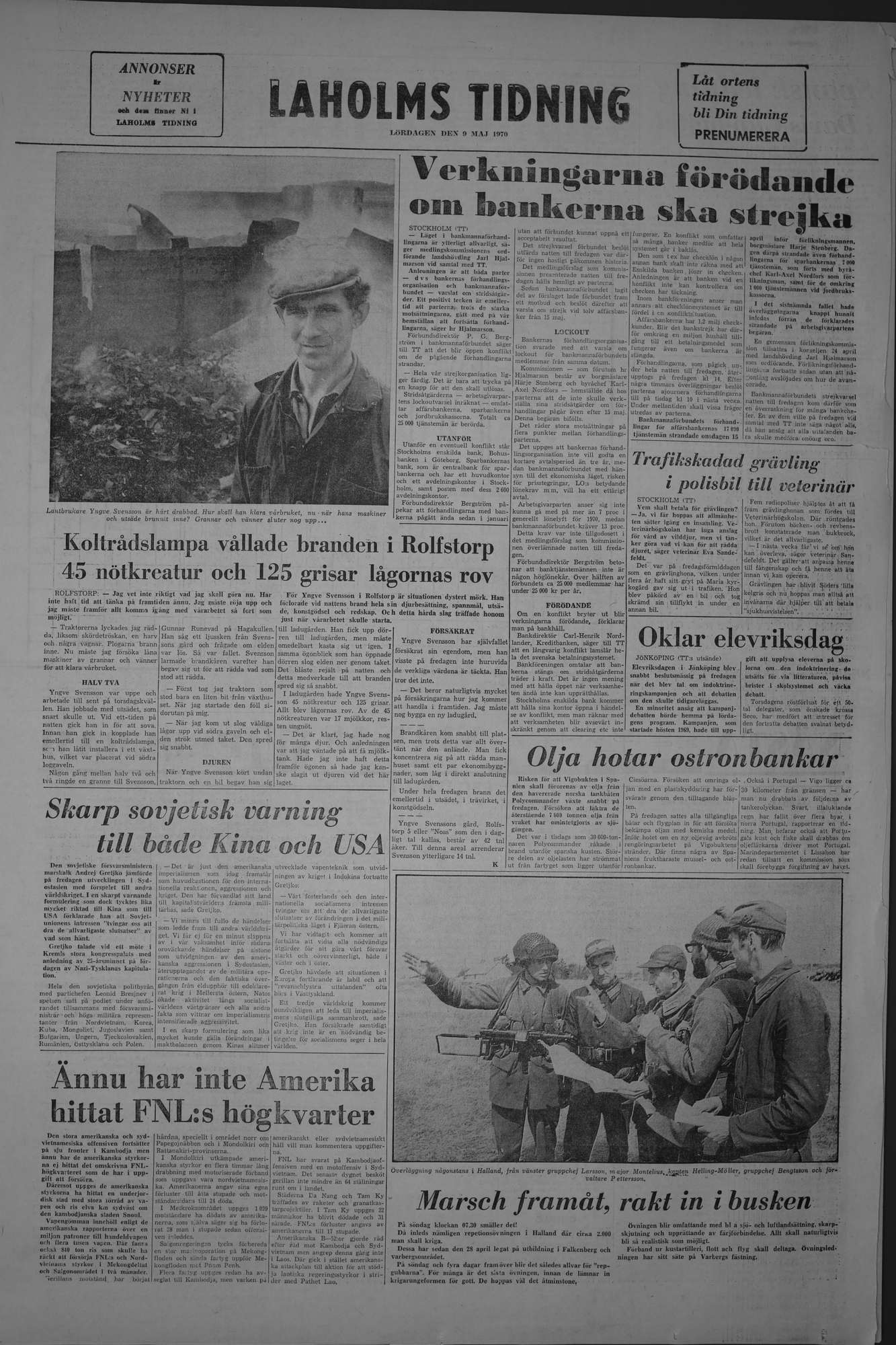 Laholms Tidning Lördag 9 maj 1970, sida 8