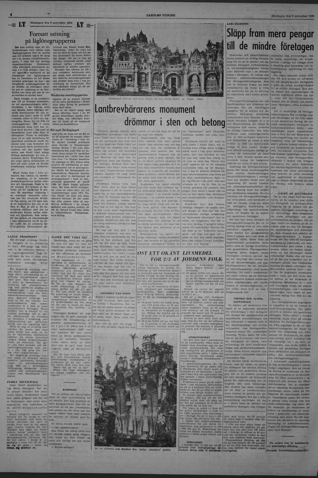 Laholms Tidning Måndag 9 november 1970, sida 4