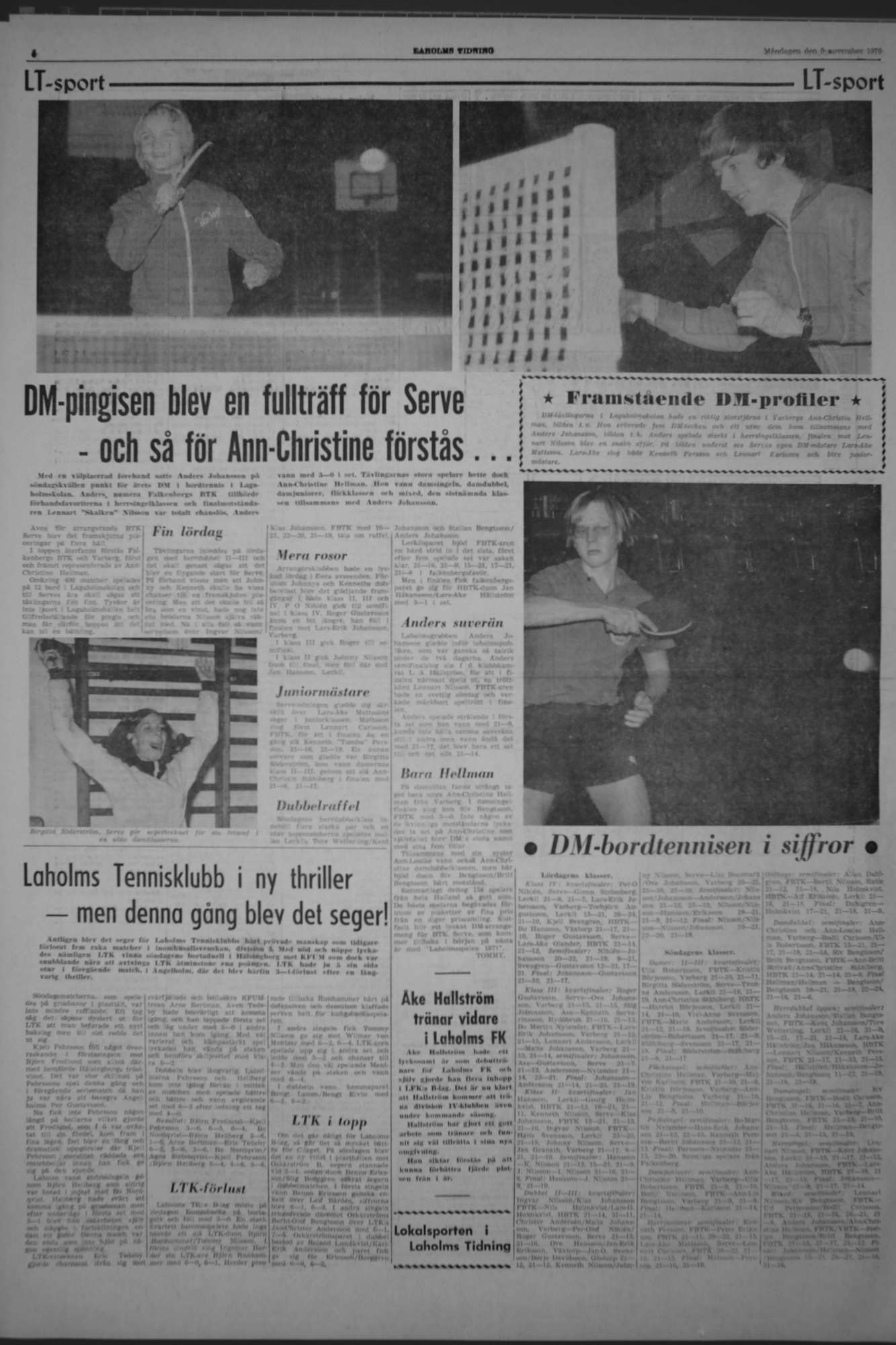 Laholms Tidning Måndag 9 november 1970, sida 6