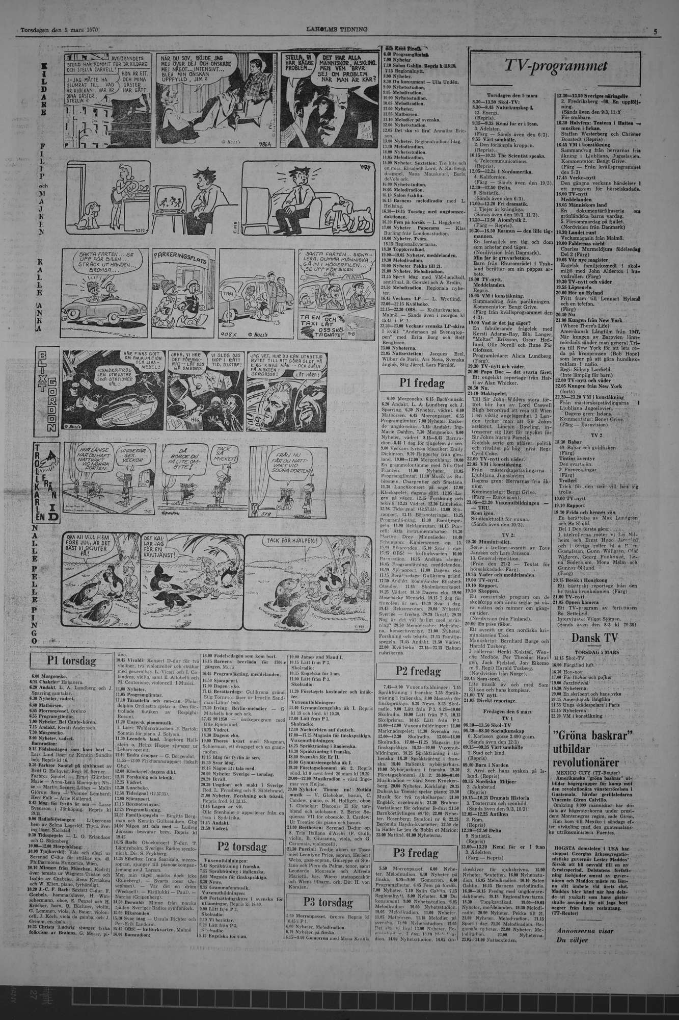 Laholms Tidning Torsdag 5 mars 1970, sida 5