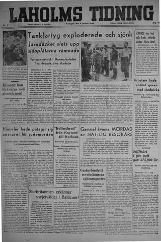 Förstasidan, Fredag 4 januari 1946