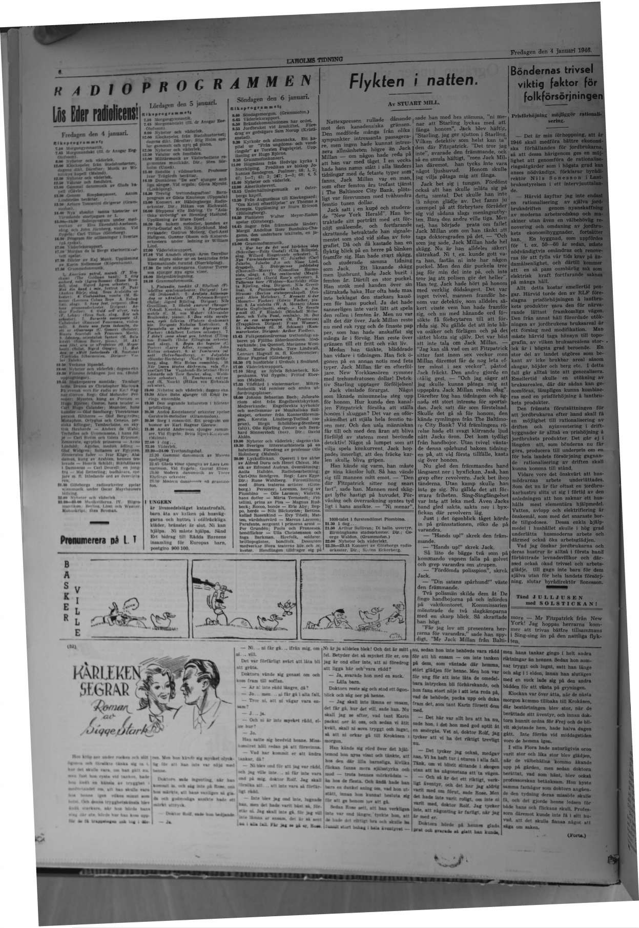Laholms Tidning Fredag 4 januari 1946, sida 6