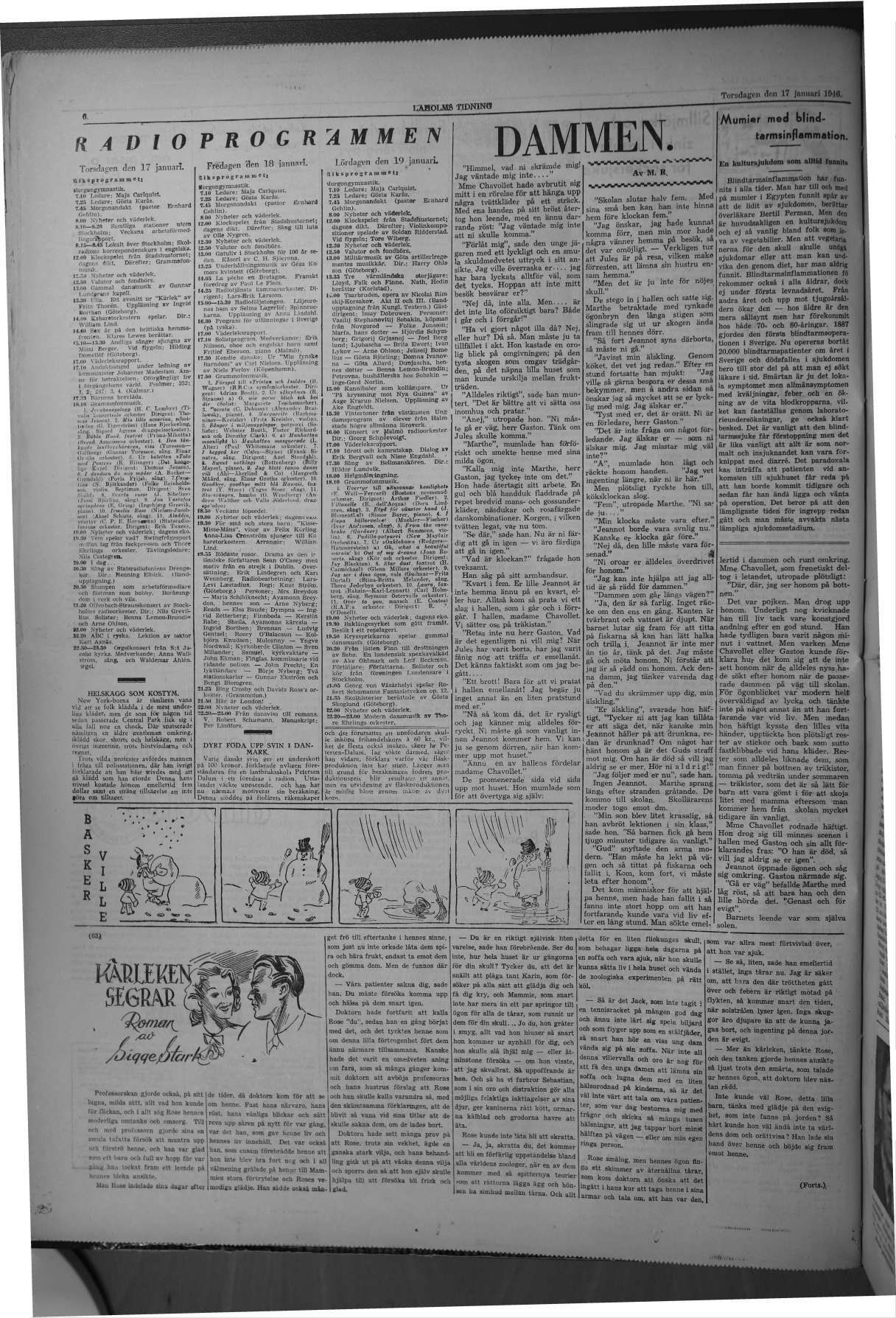 Laholms Tidning Torsdag 17 januari 1946, sida 6
