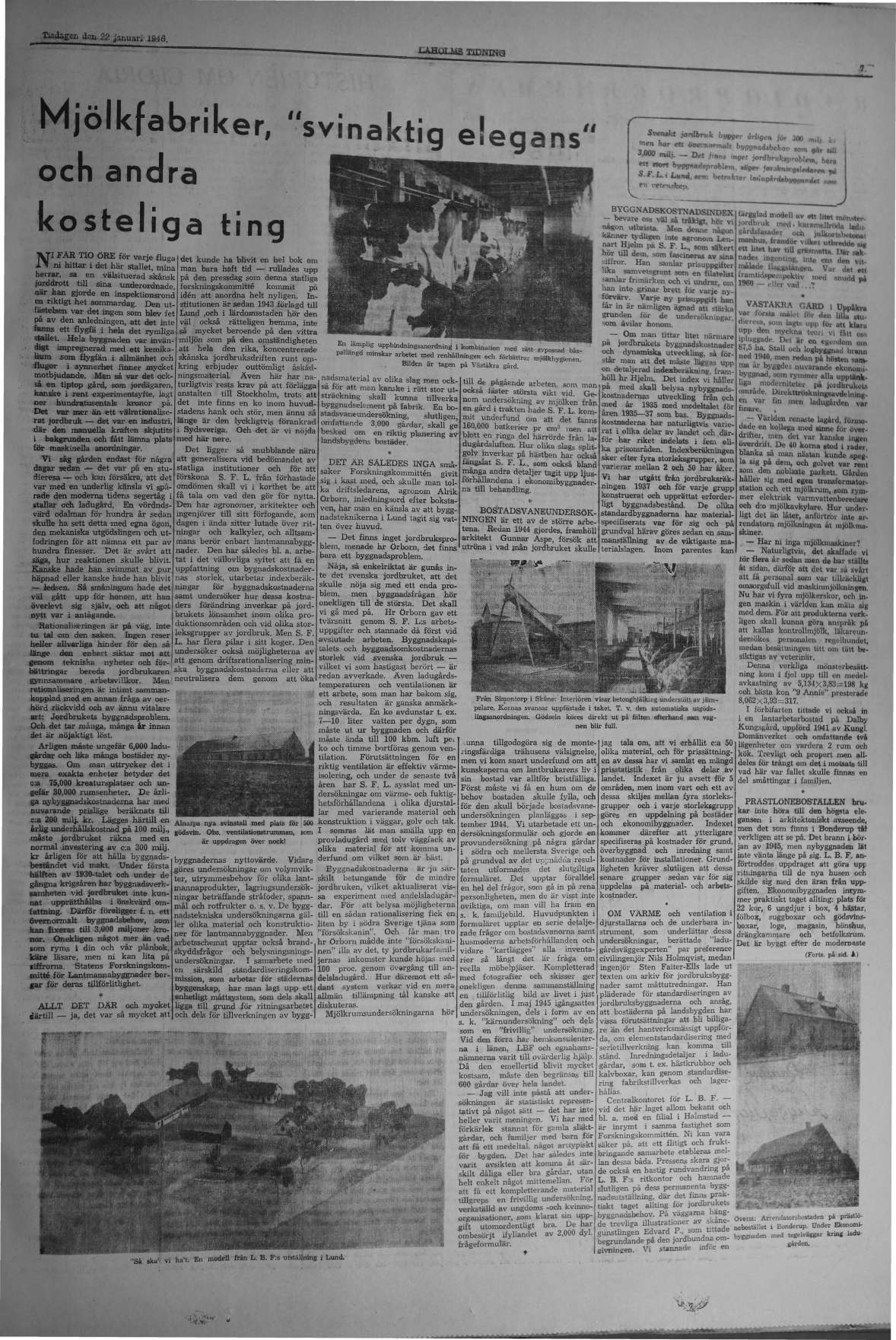 Laholms Tidning Tisdag 22 januari 1946, sida 5