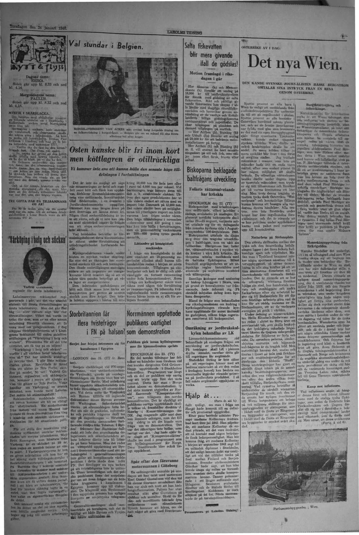 Laholms Tidning Torsdag 24 januari 1946, sida 5