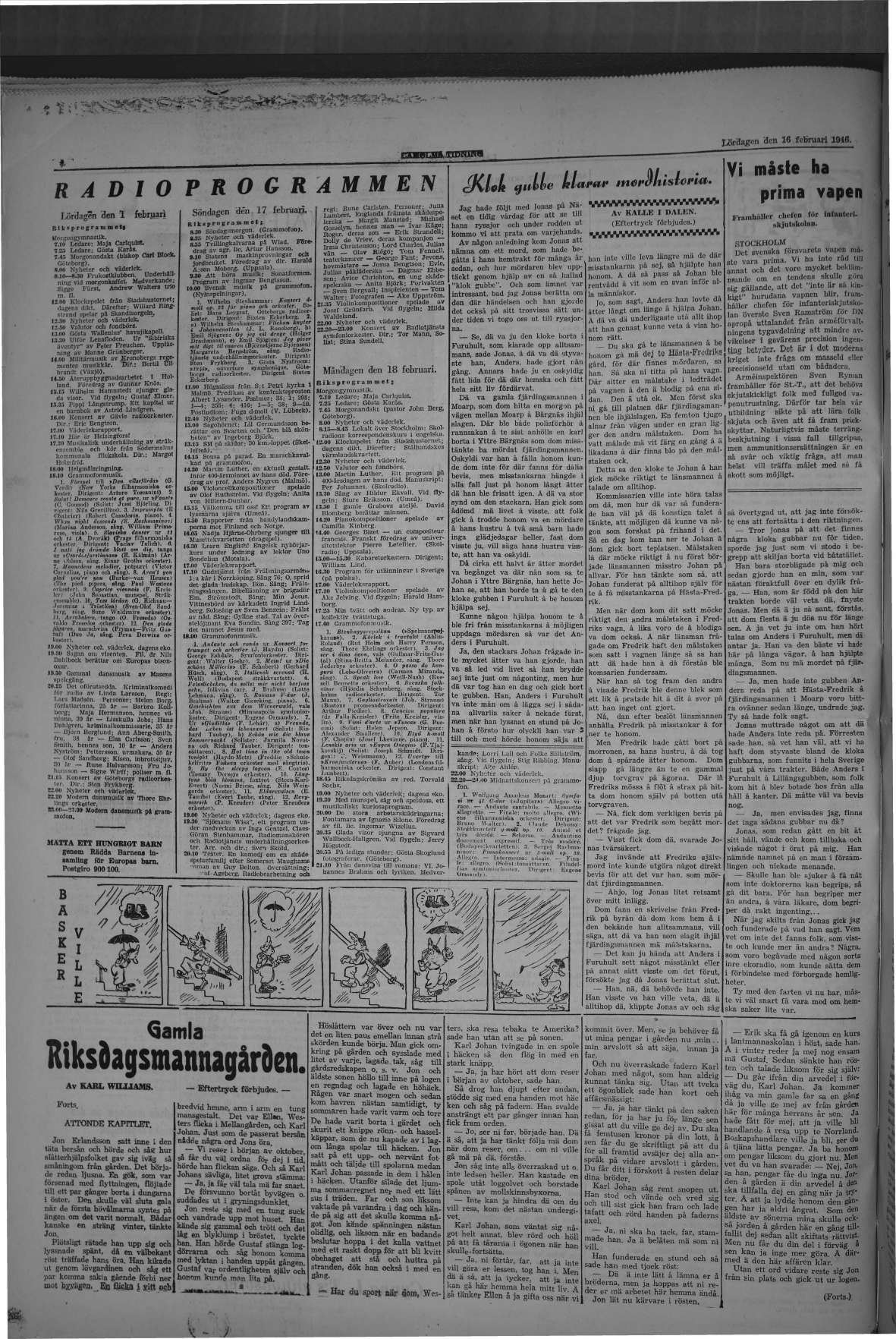 Laholms Tidning Lördag 16 februari 1946, sida 8